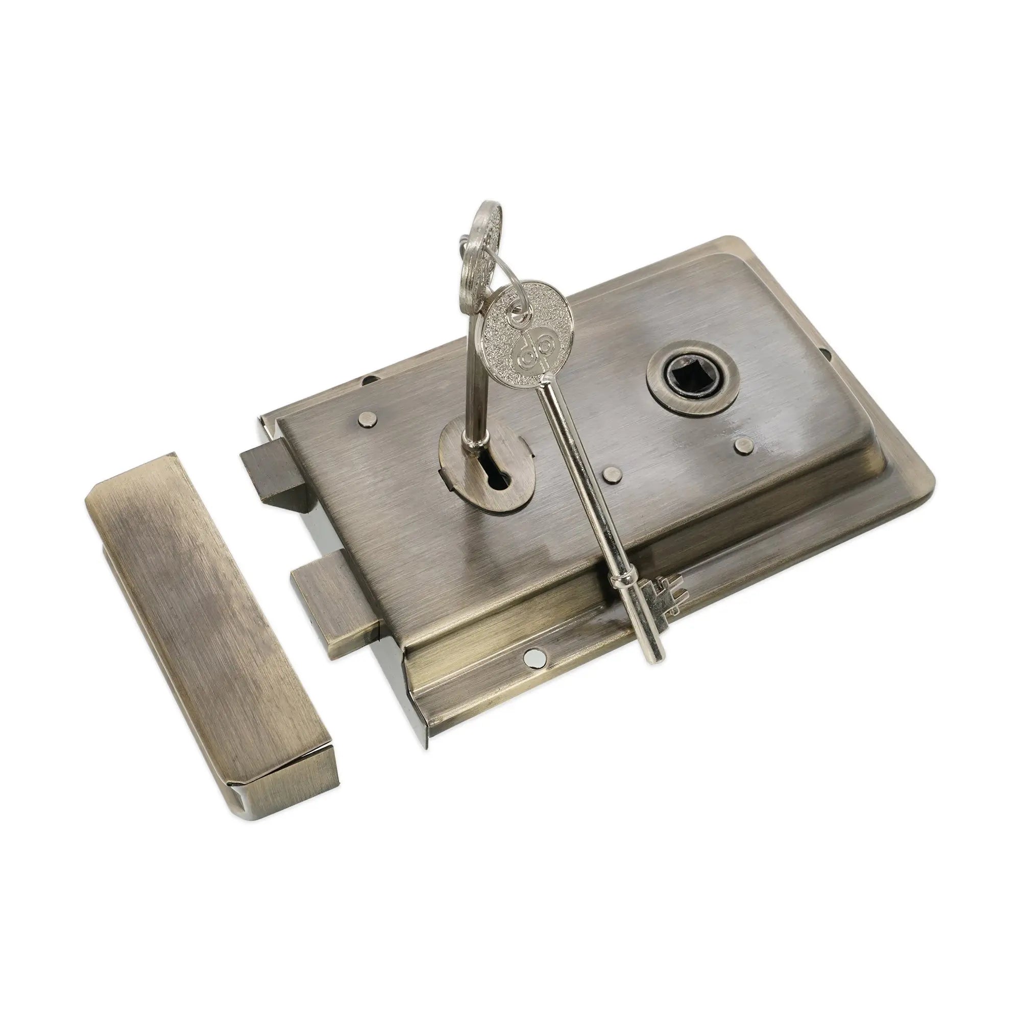 Iron Rim Lock - Fluted Antique Spira