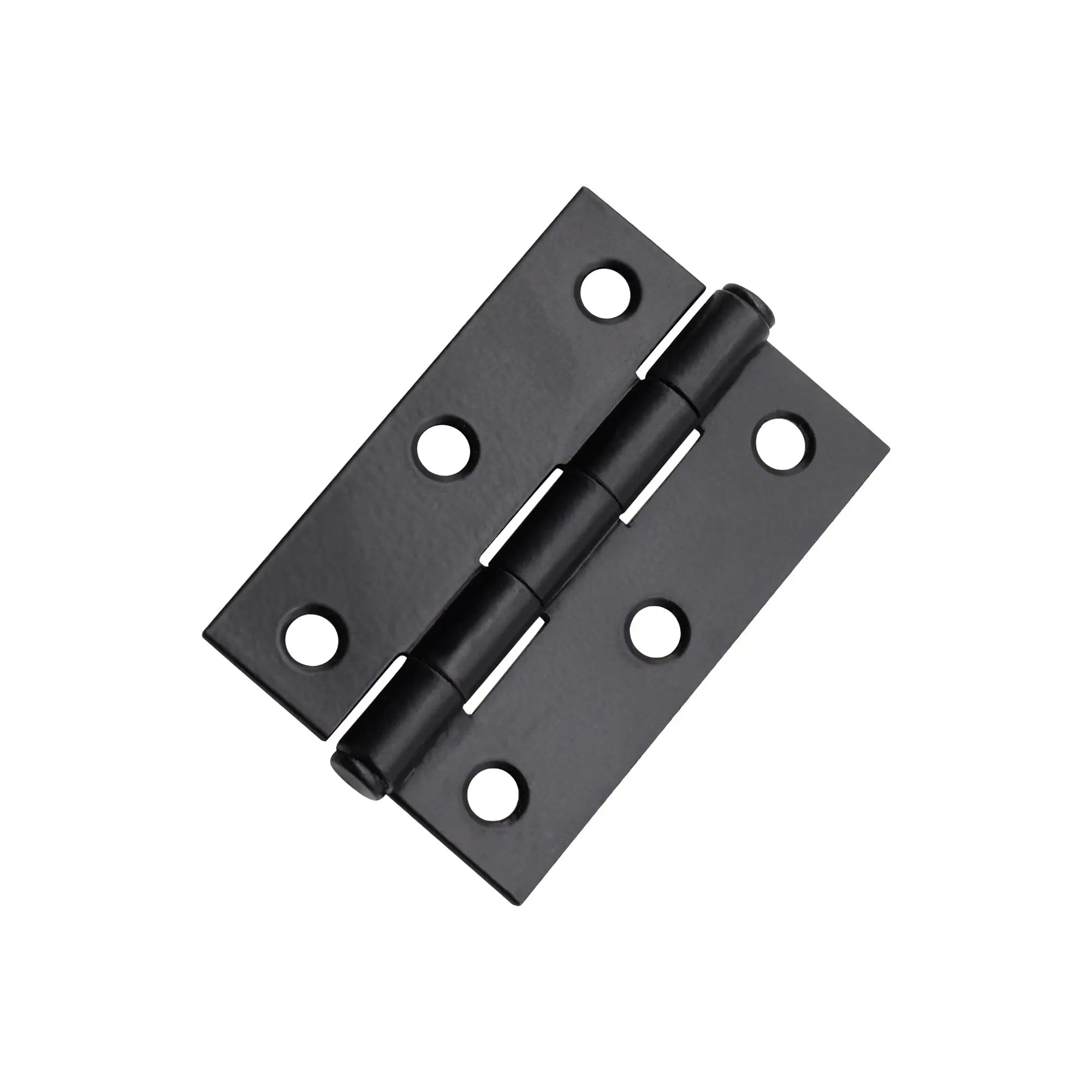 NON CE Mild Steel Butt Hinges - Matt Black Spira