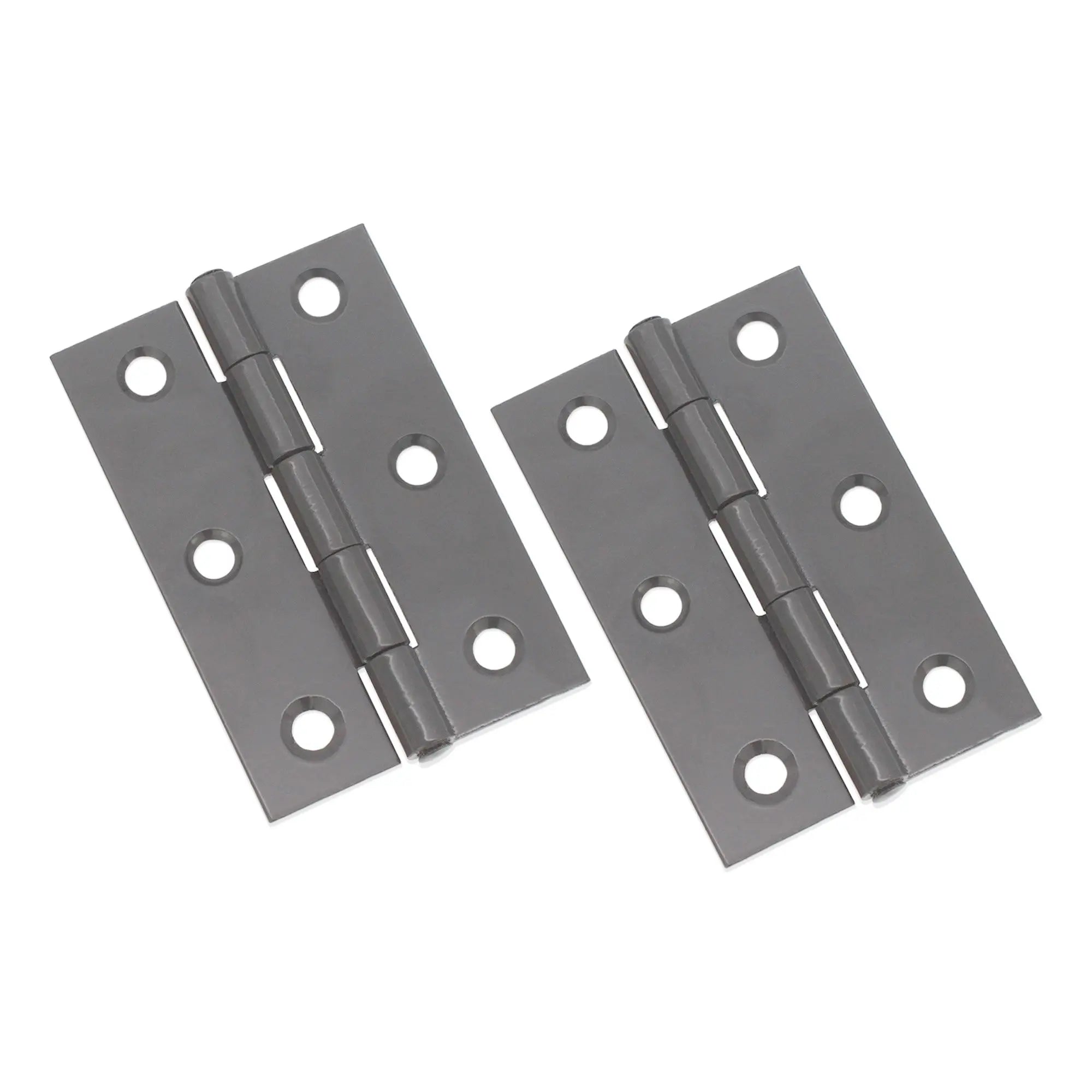 NON CE Mild Steel Butt Hinges - Gunmetal Grey Spira
