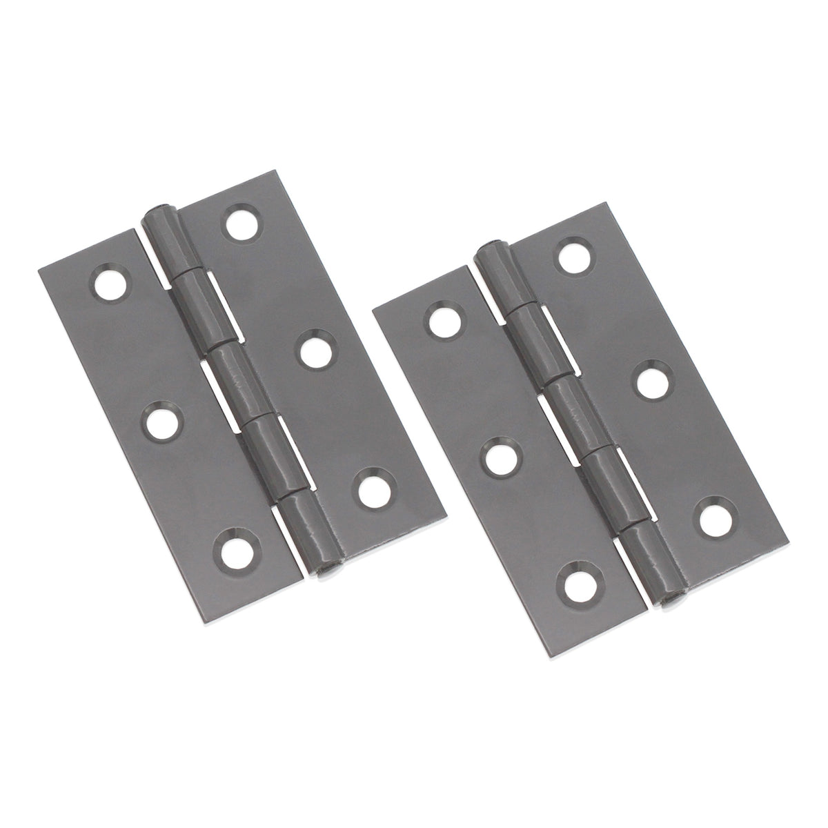 NON CE Mild Steel Butt Hinges - Gunmetal Grey