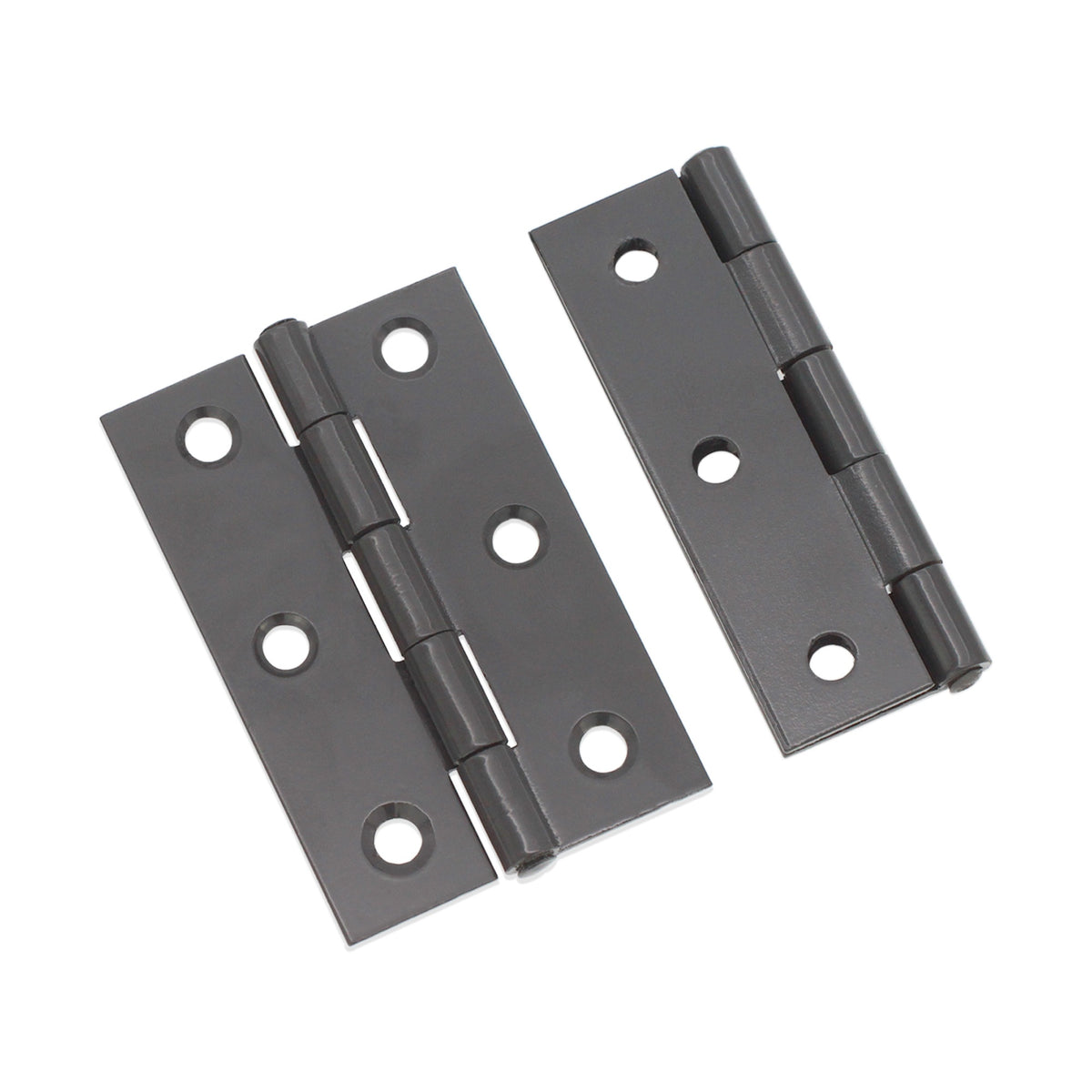 NON CE Mild Steel Butt Hinges - Gunmetal Grey