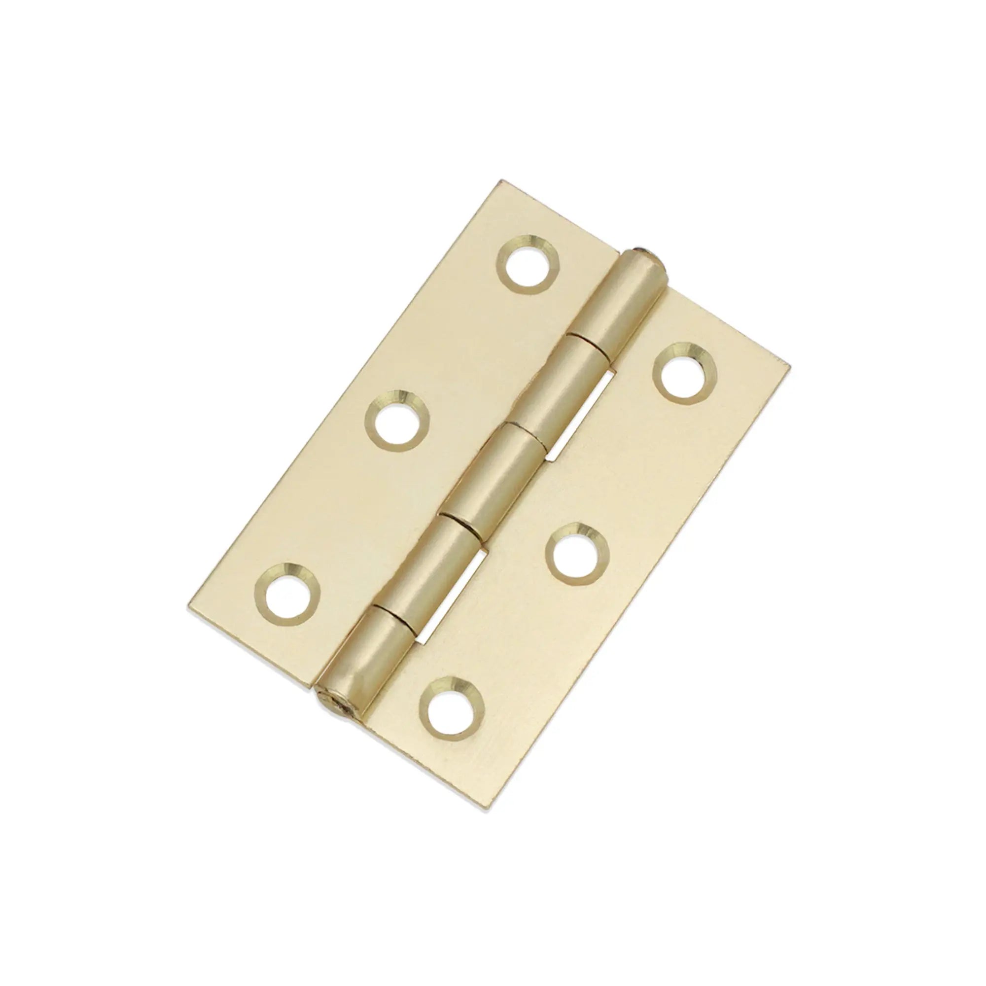NON CE Mild Steel Butt Hinges - Satin Brass Spira