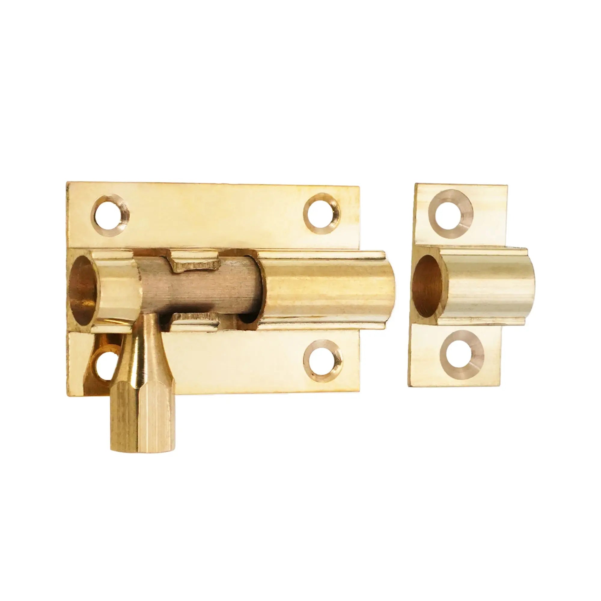 Brass Barrel Bolt 38mm Polished Brass Spira