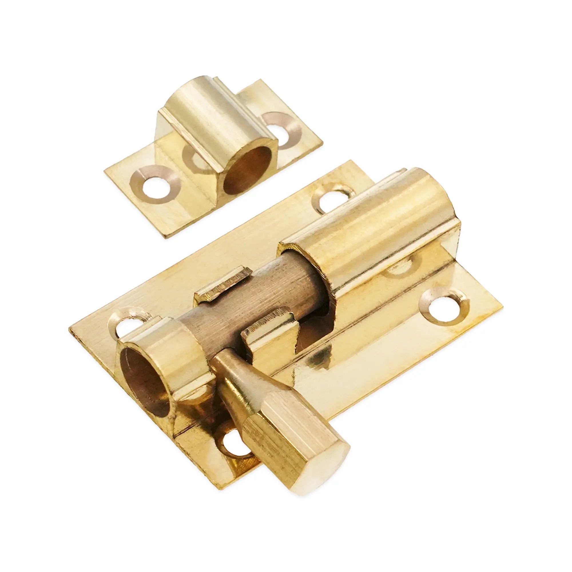 Brass Barrel Bolt 38mm Polished Brass Spira