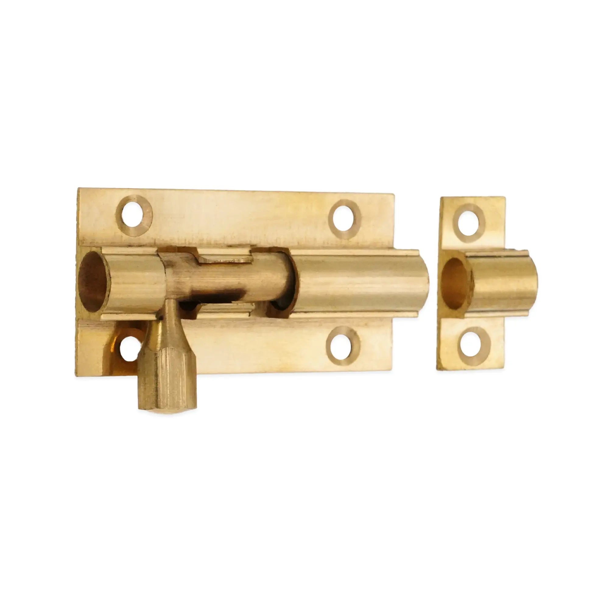 Brass Barrel Bolt 50mm Polished Brass Spira