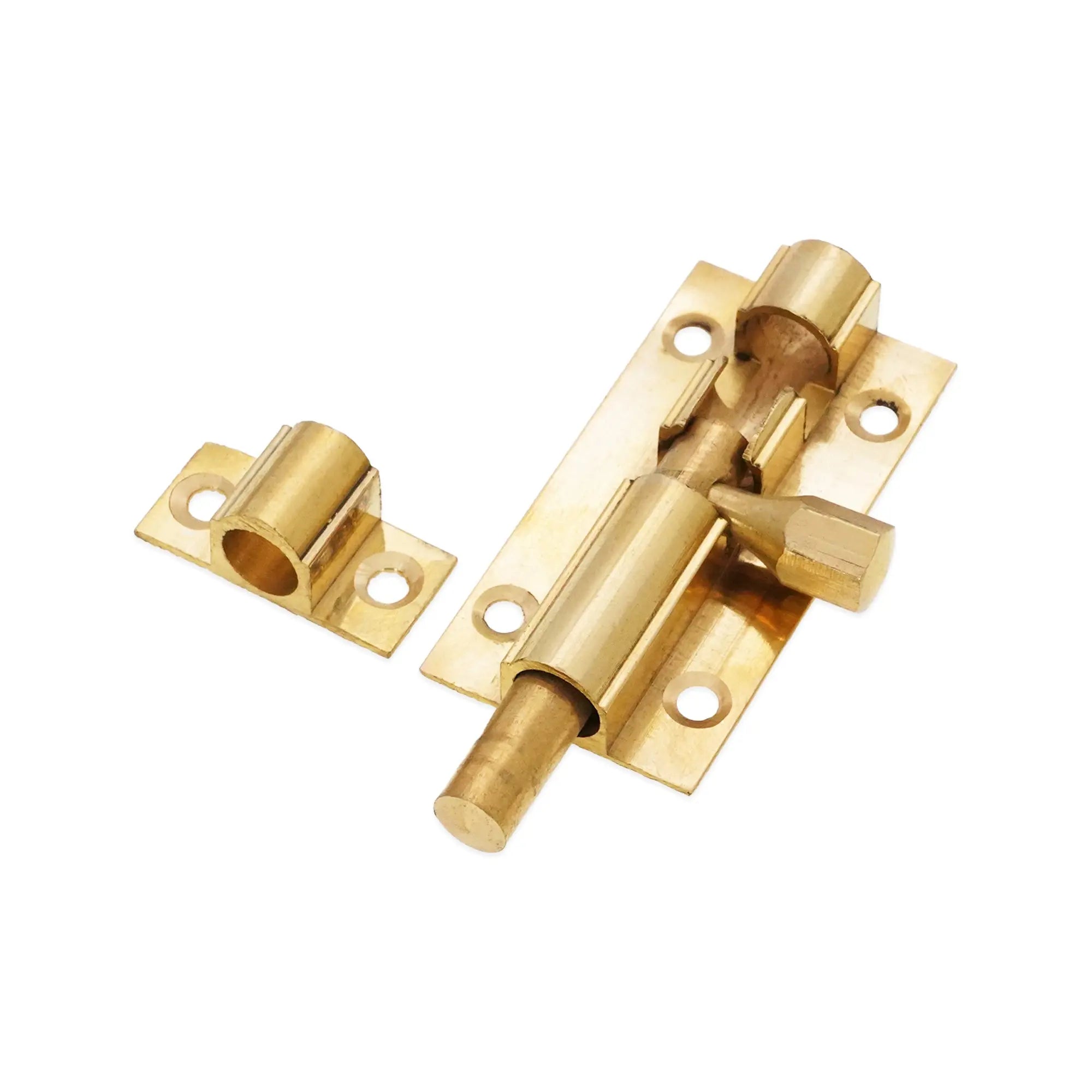 Brass Barrel Bolt 50mm Polished Brass Spira