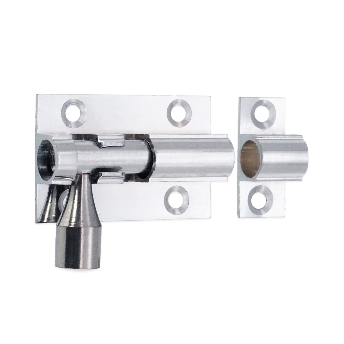 Brass Barrel Bolt 38mm Polished Chrome