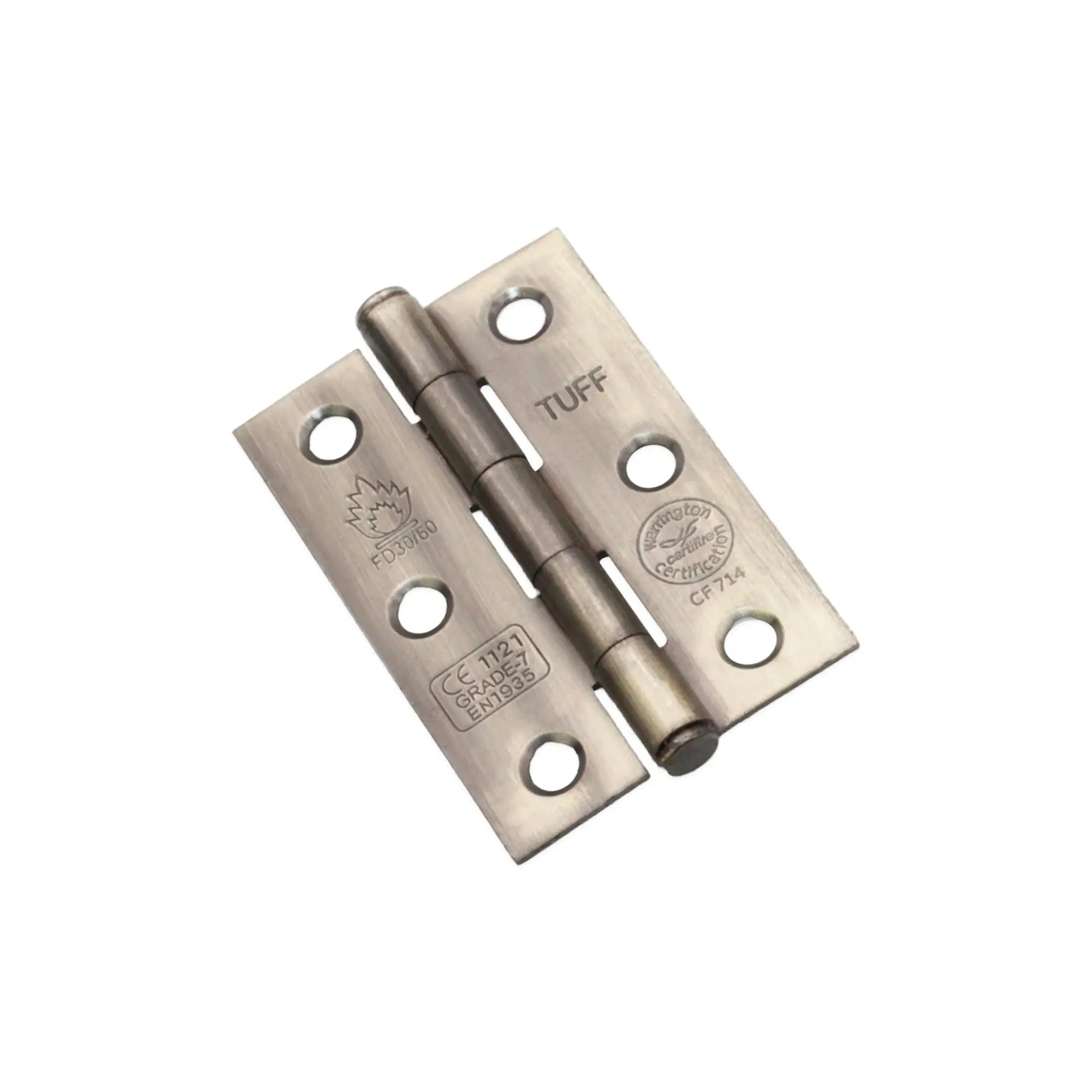 CE7 Mild Steel BB Butt Hinge - Antique Brass Spira