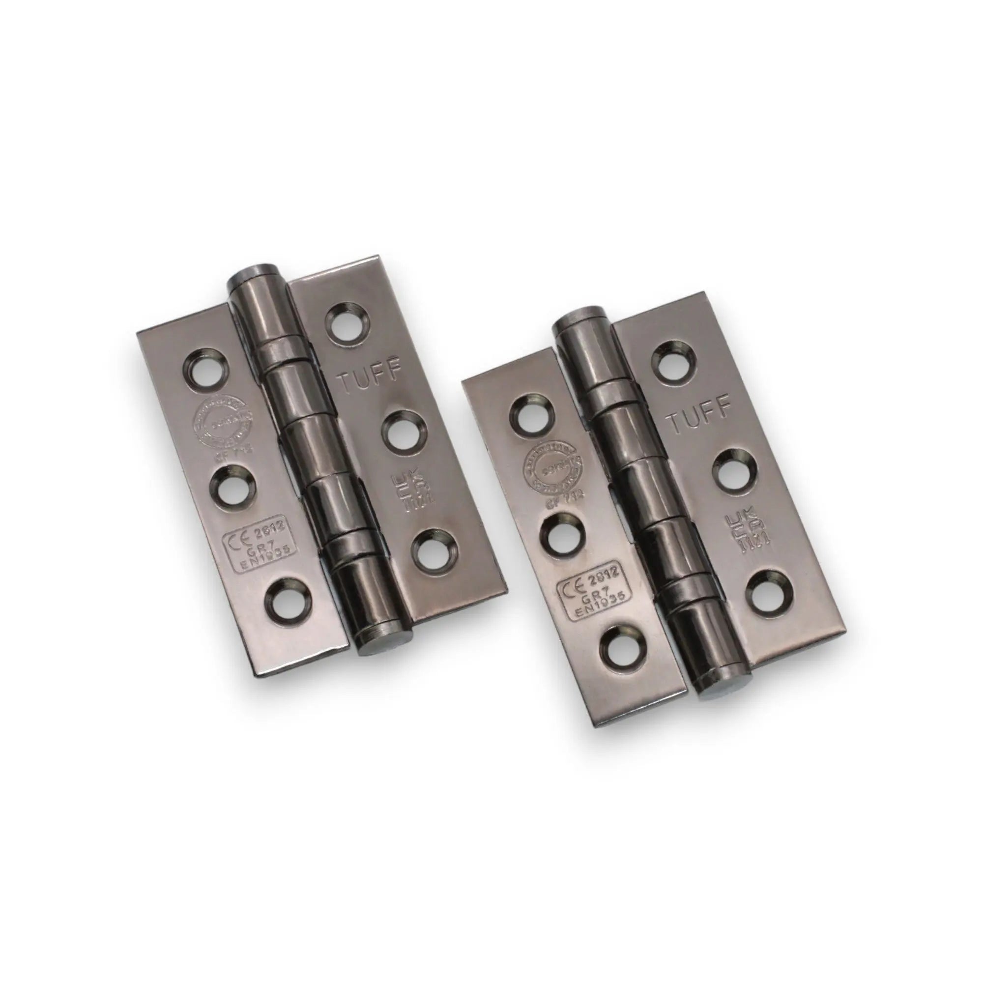 CE7 Mild Steel BB Butt Hinge - Black Nickel Spira