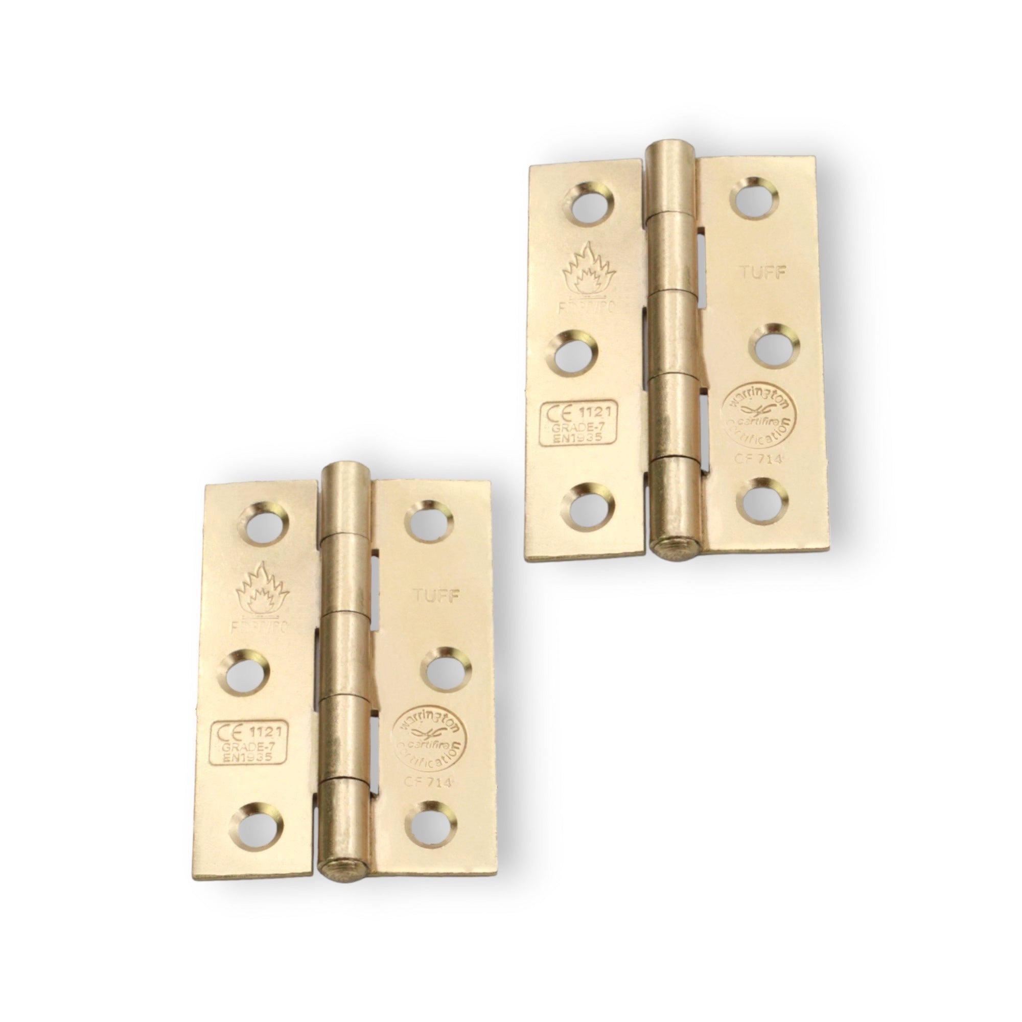 CE7 Mild Steel BB Butt Hinge - Electro Brass