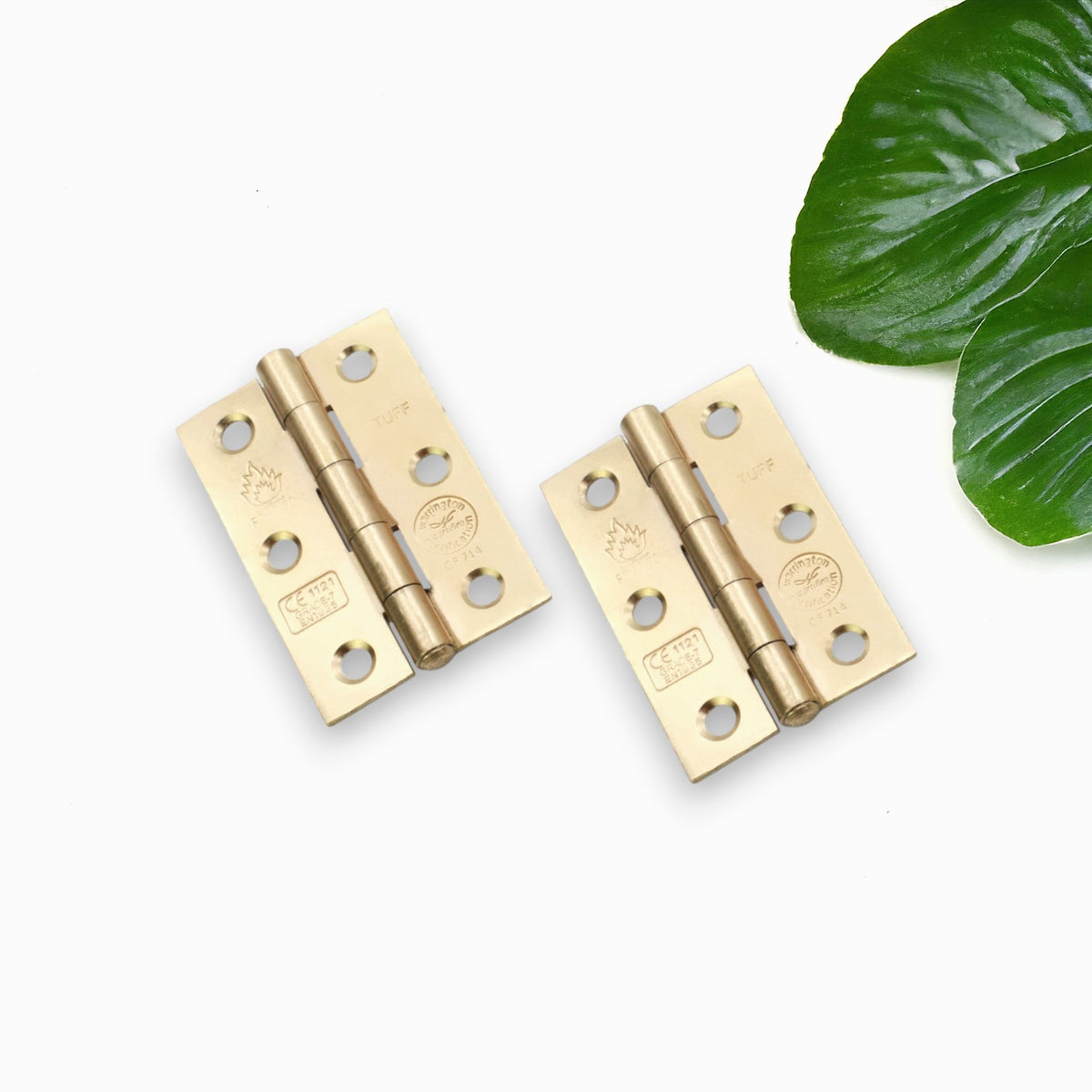 CE7 Mild Steel BB Butt Hinge - Electro Brass