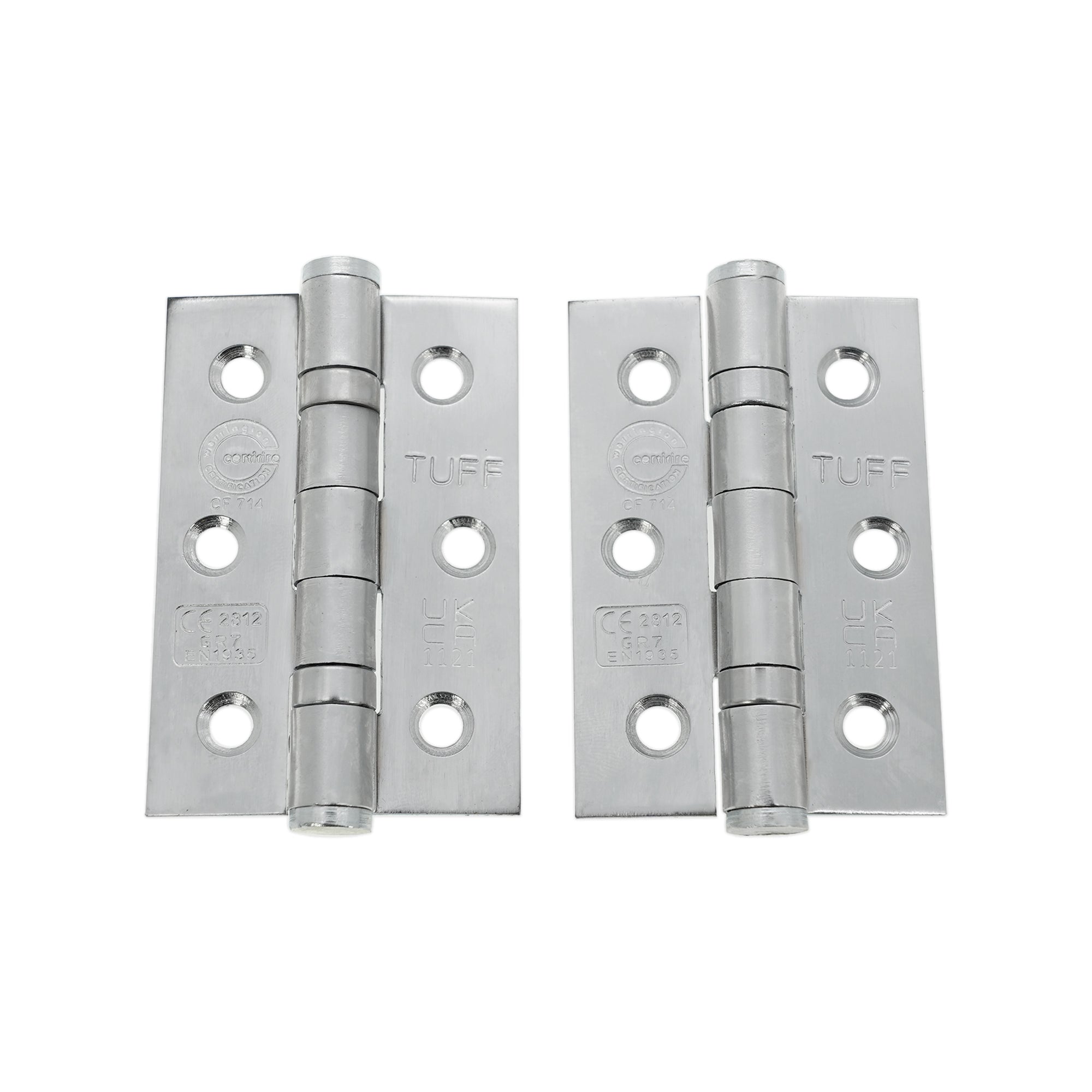 CE7 Mild Steel BB Butt Hinge - Satin Chrome