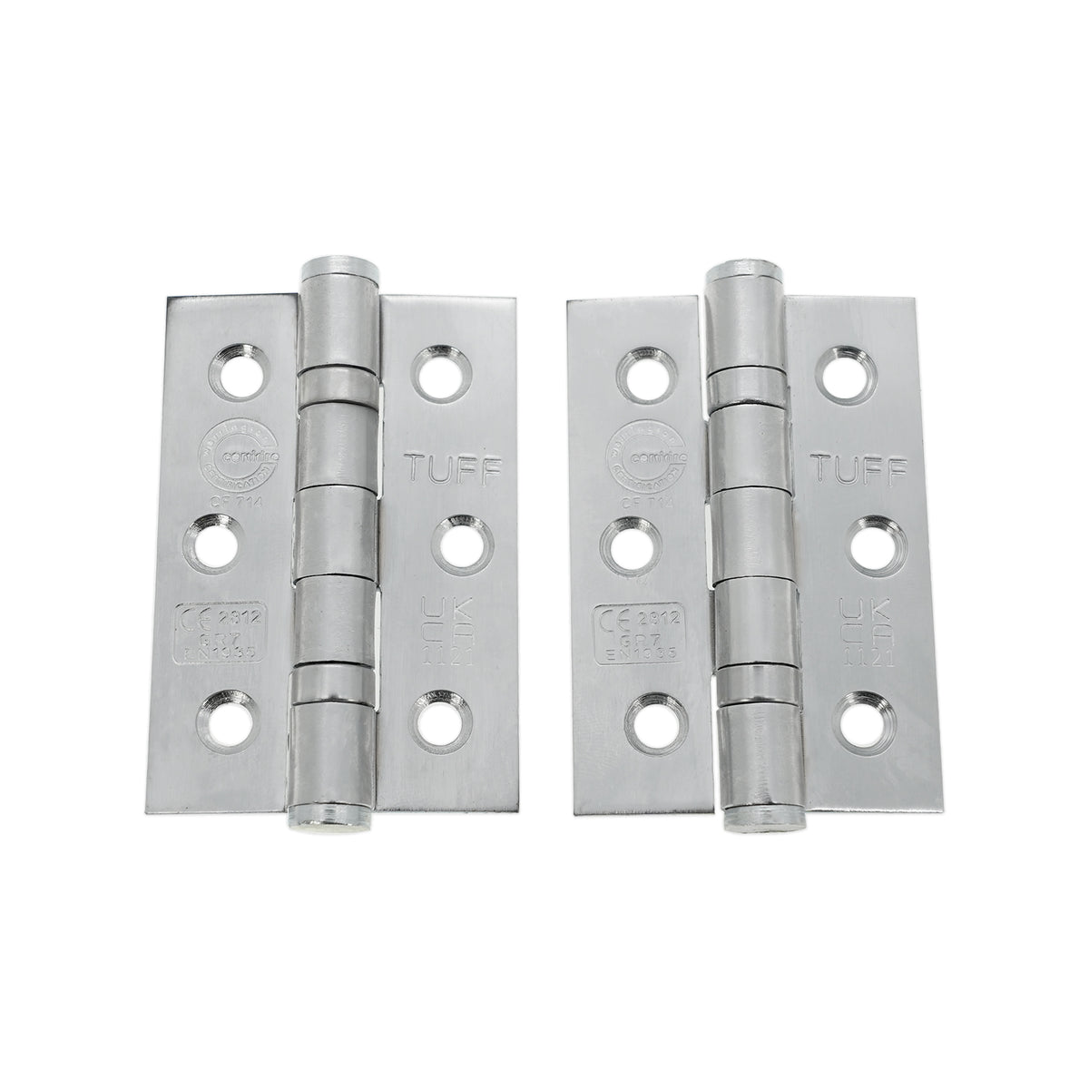 CE7 Mild Steel BB Butt Hinge - Satin Chrome