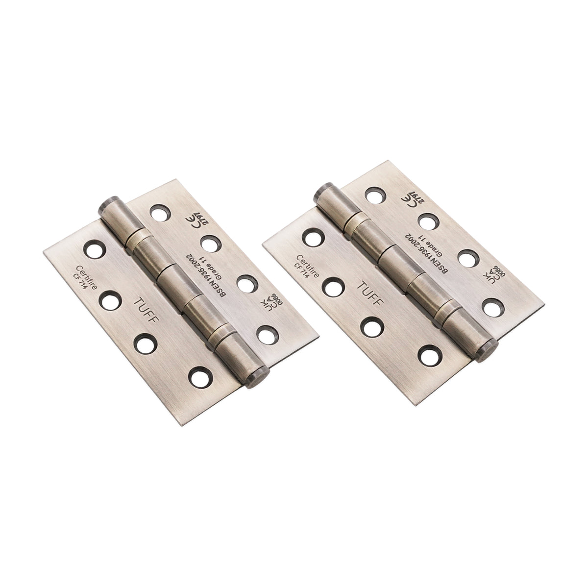 CE11 Mild Steel BB Butt Hinge - Aged Brass