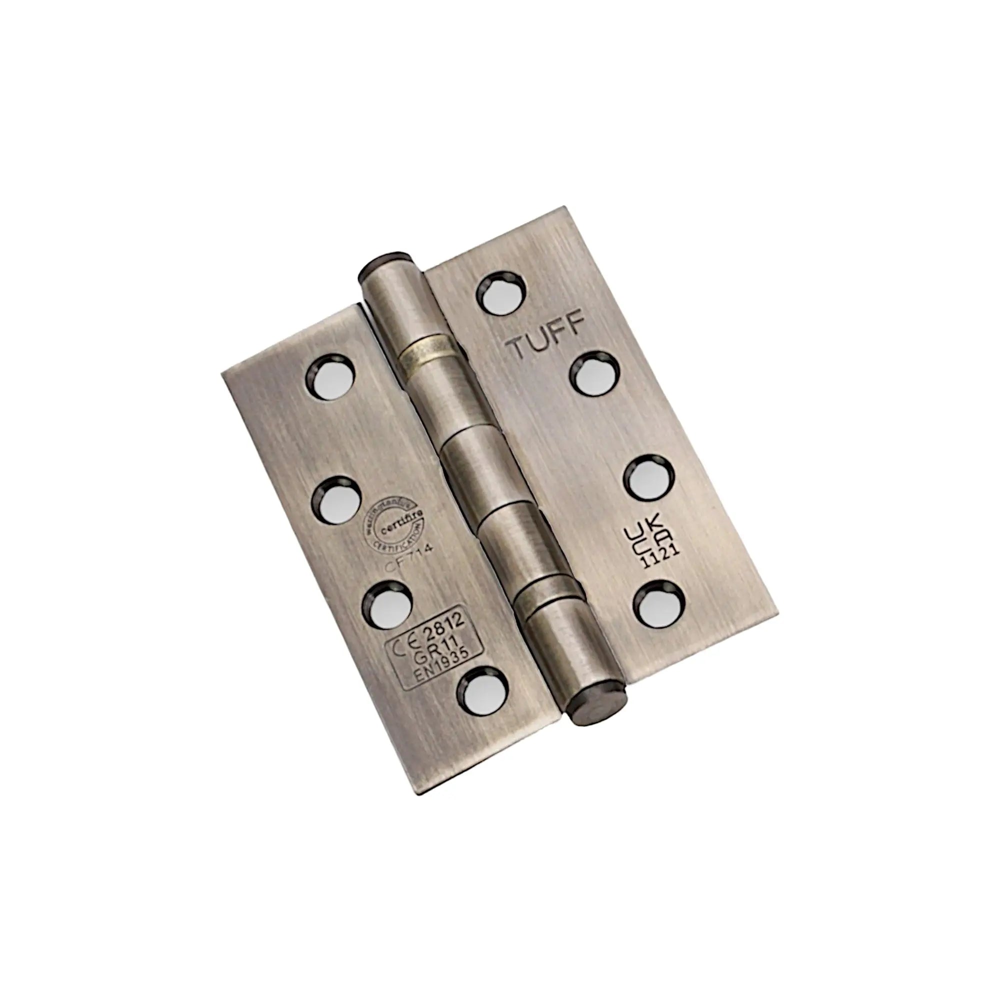 CE11 Mild Steel BB Butt Hinge - Antique Brass Spira