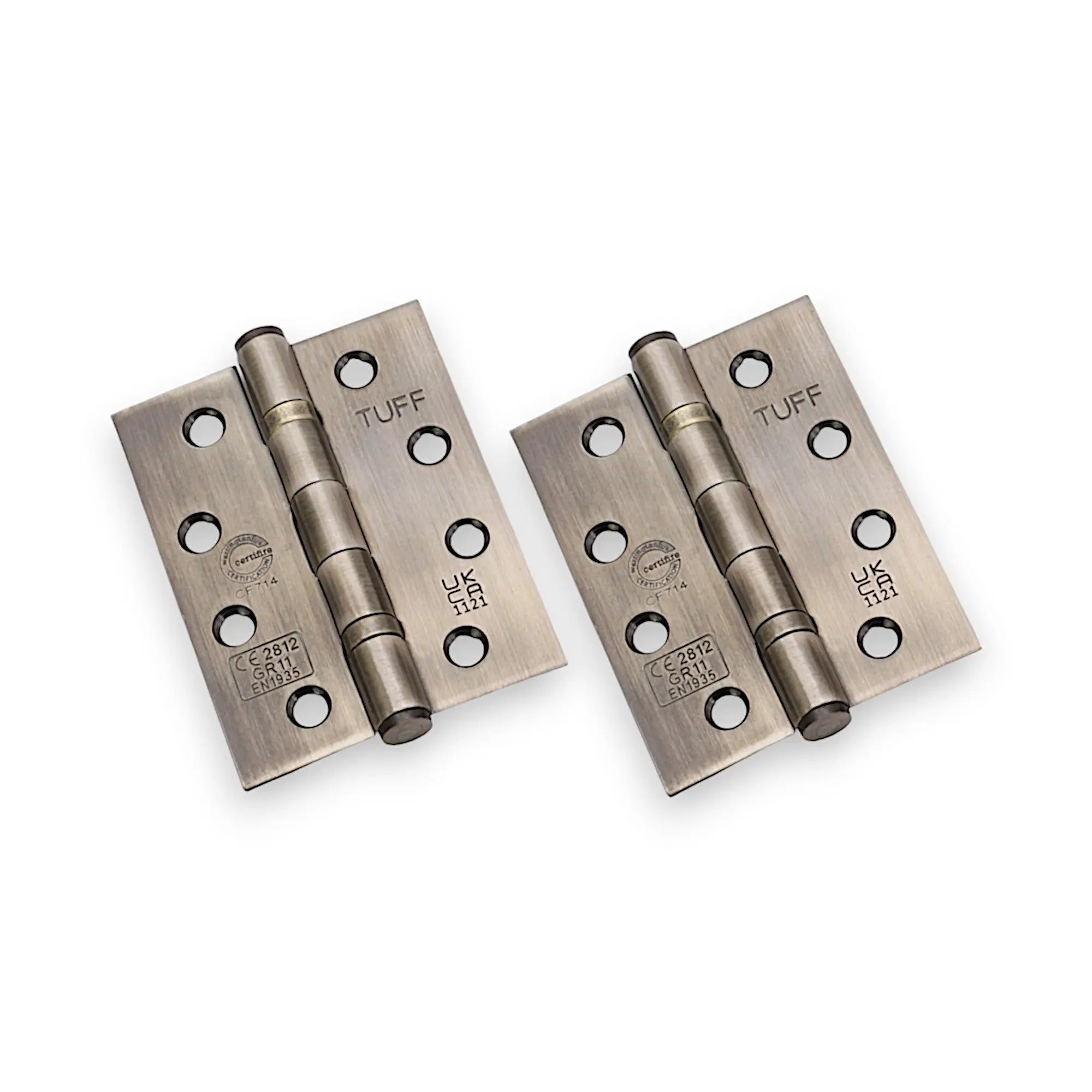 CE11 Mild Steel BB Butt Hinge - Antique Brass Spira