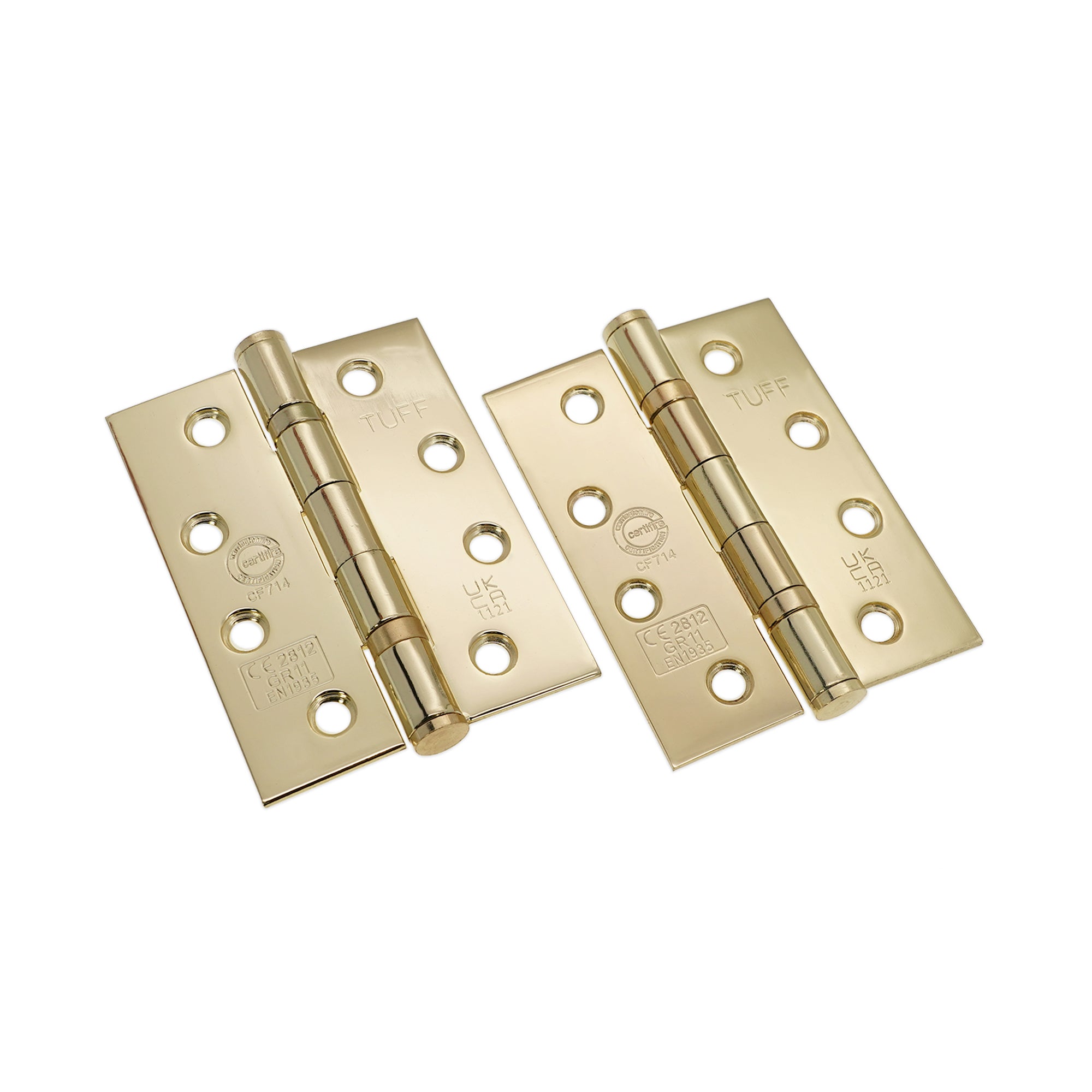 CE11 Mild Steel BB Butt Hinge - Electro Brass