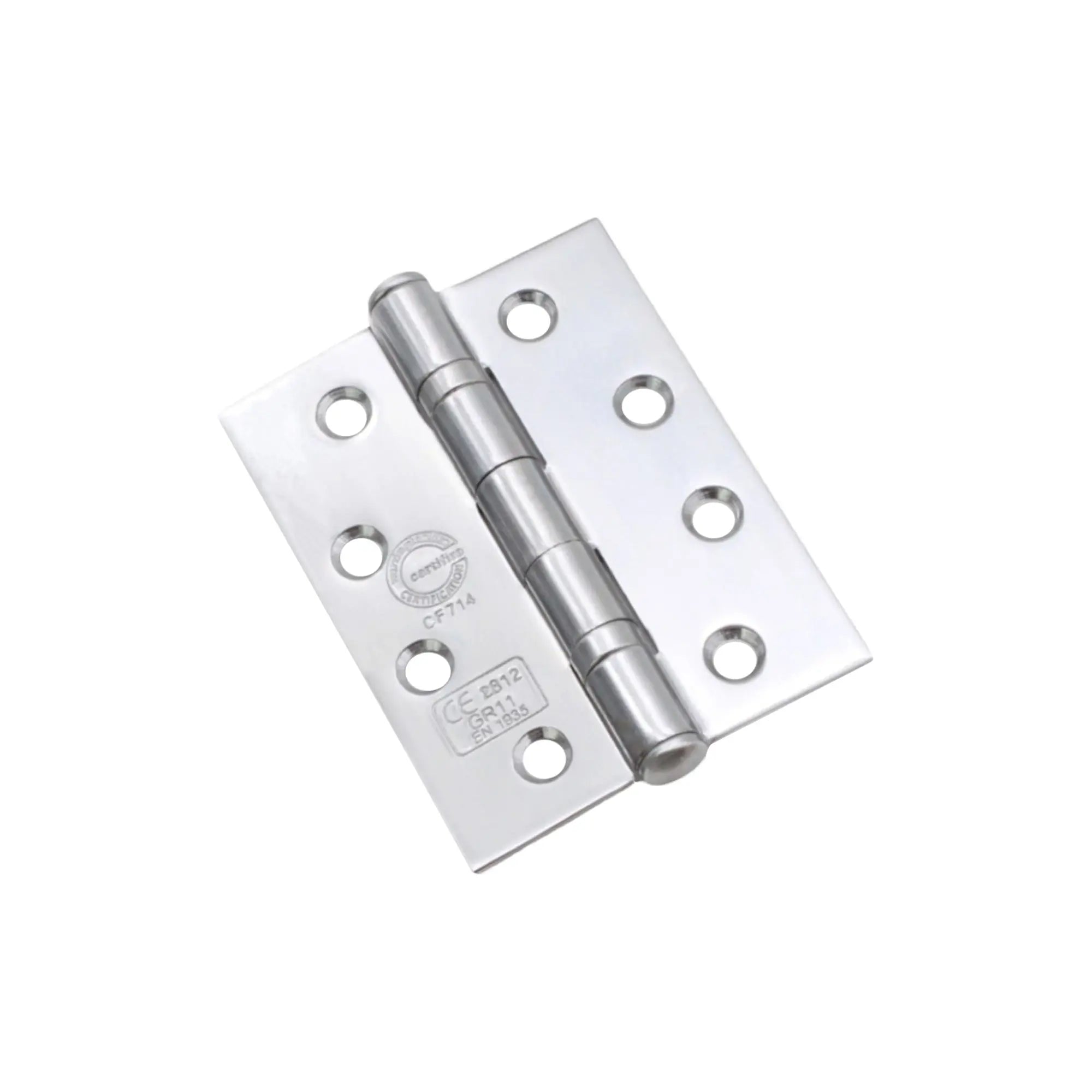 CE11 Mild Steel BB Butt Hinge - Polished Chrome Spira