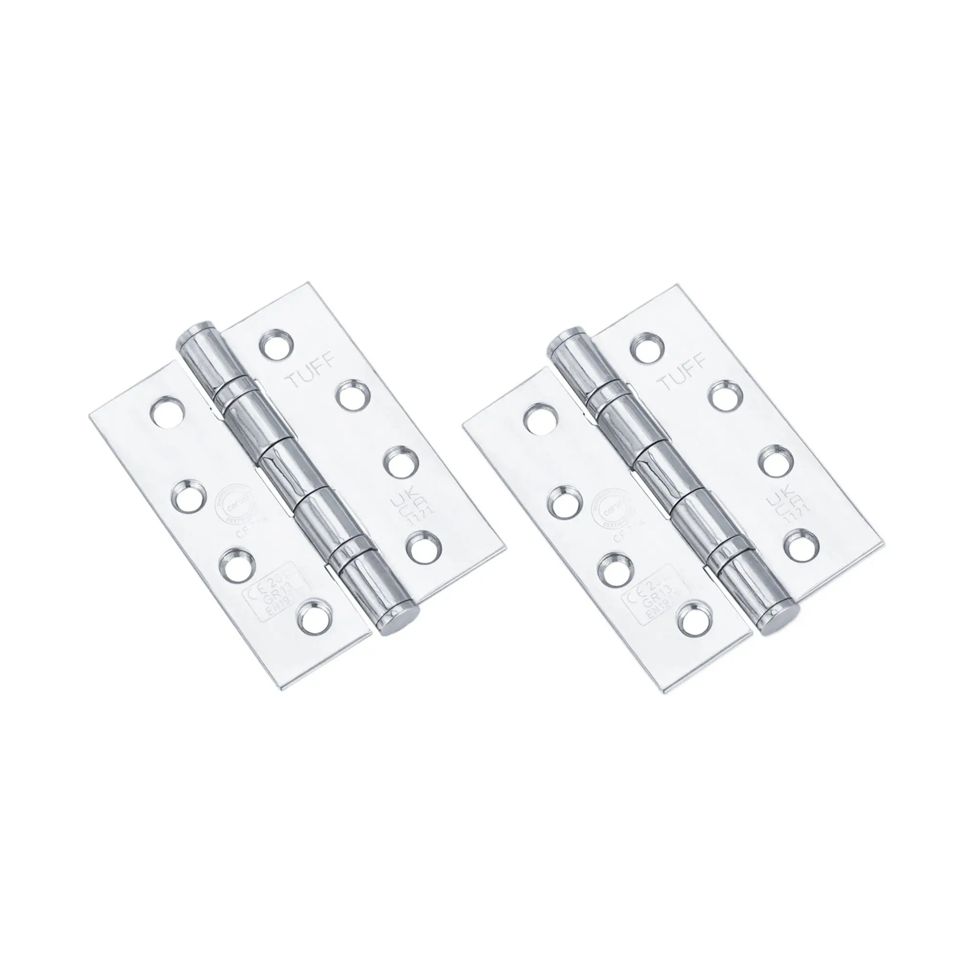 CE13 Stainless Steel BB Hinge - Polished Chrome Spira