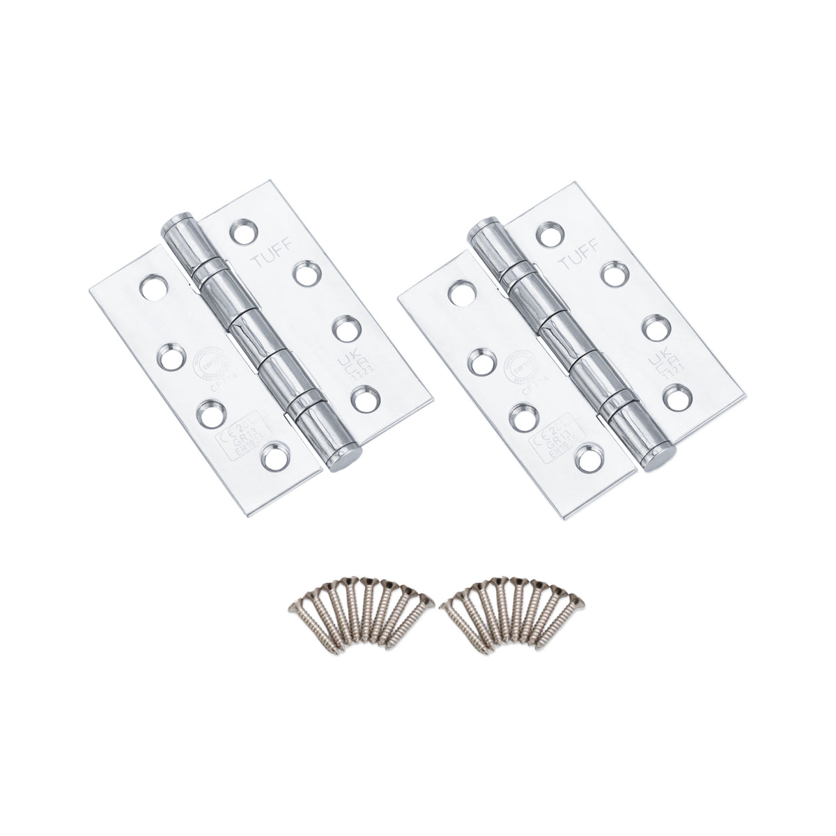 CE13 Stainless Steel BB Hinge - Polished Chrome