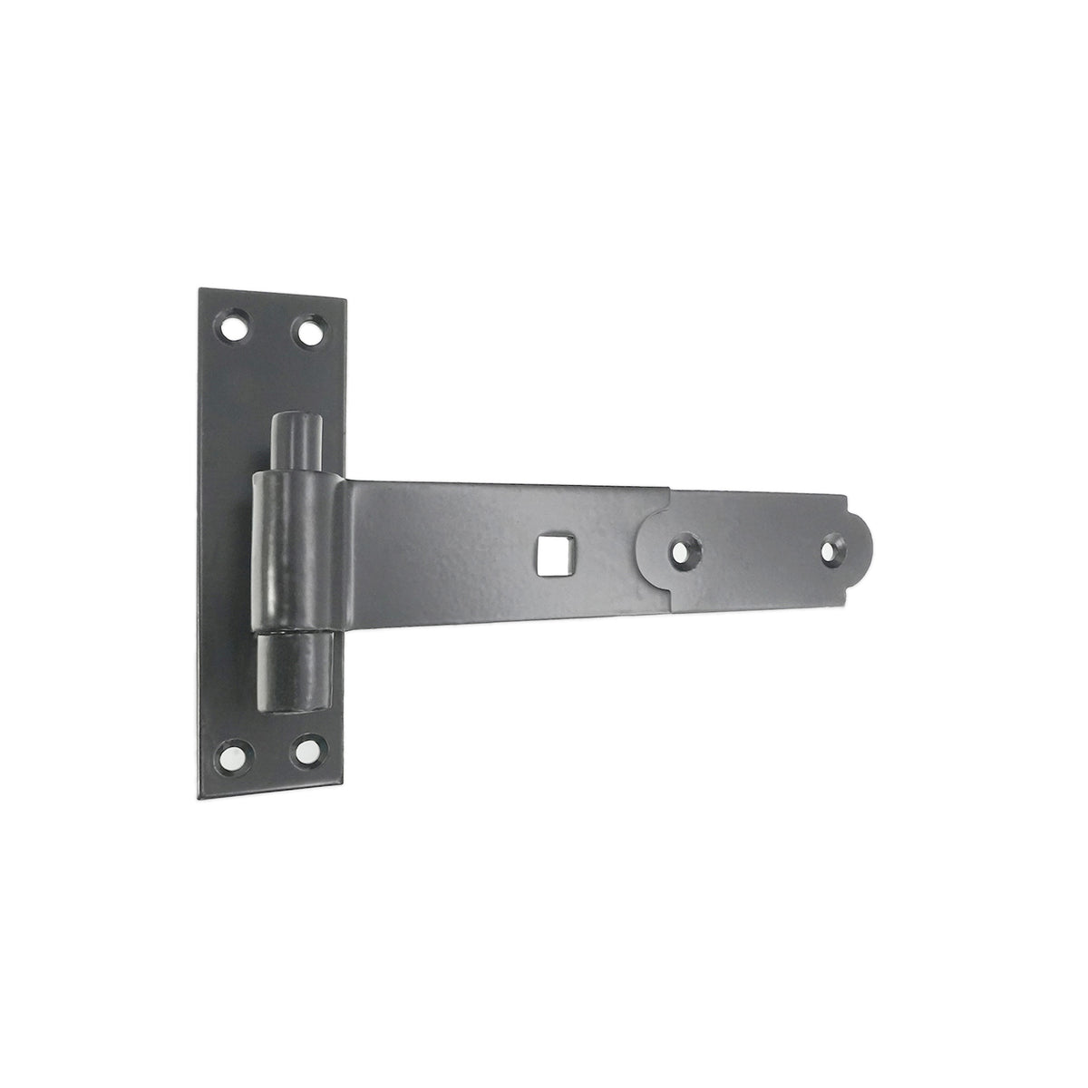 Hook and Band Hinge - Straight 8" - 200mm Black