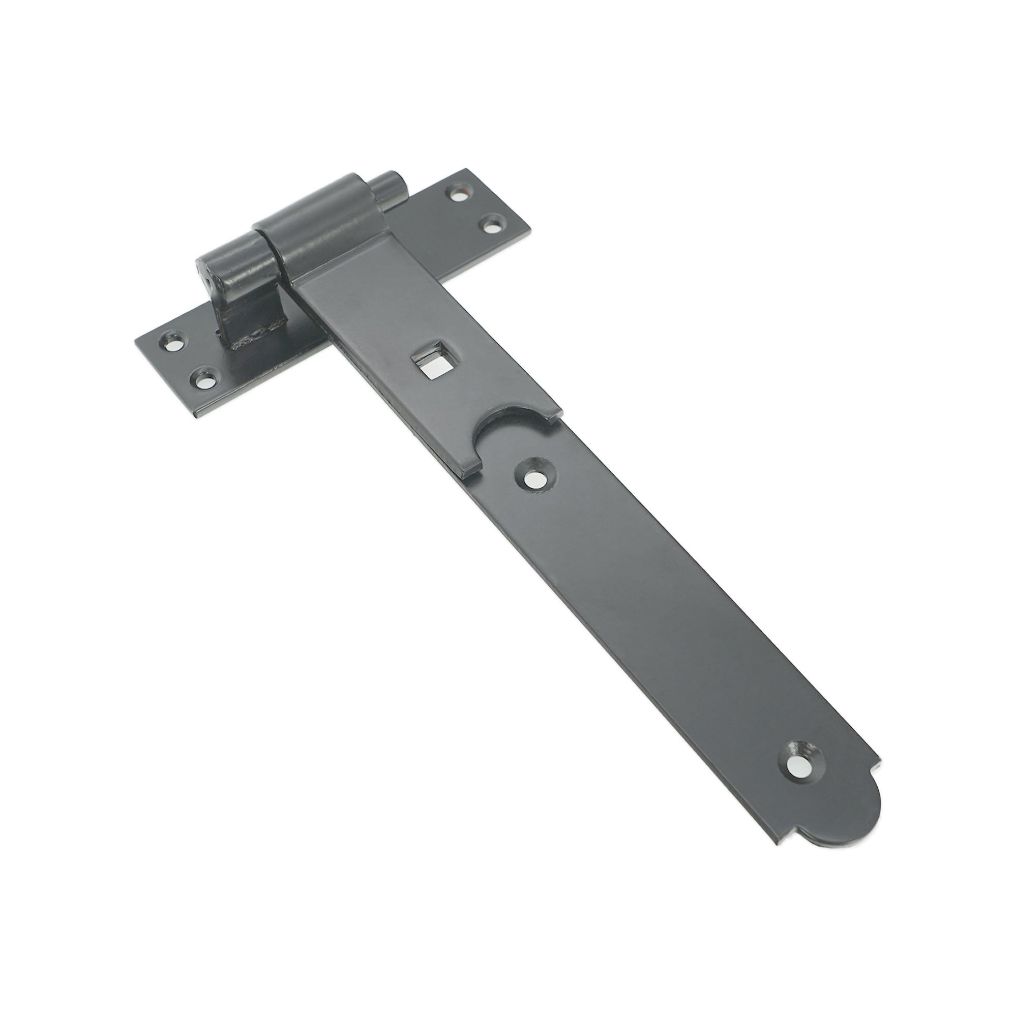 Hook and Band Hinge - Straight 10" - 250mm Black