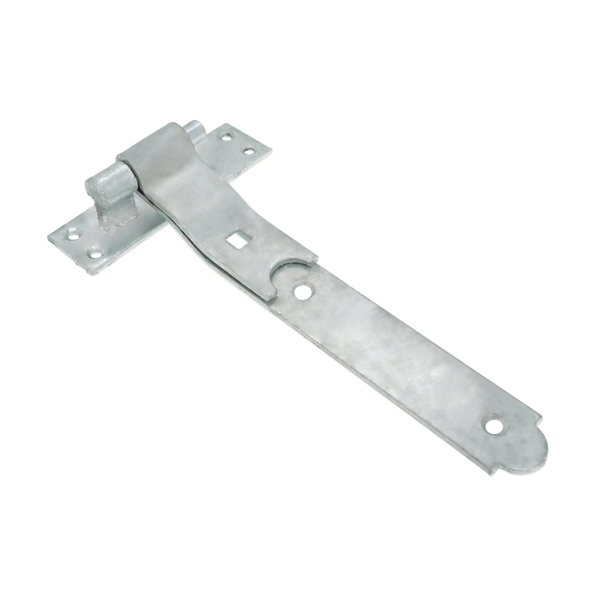 Hook and Band Hinge - Cranked 10" - 250mm Galvanised Spira