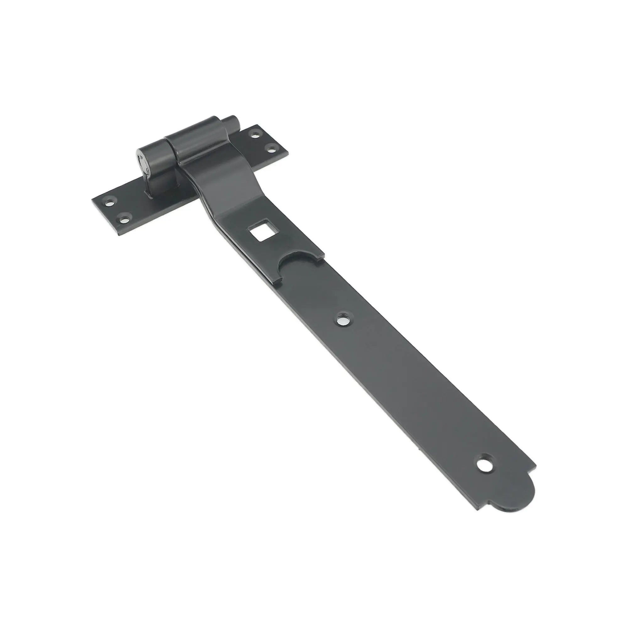 Hook and Band Hinge - Cranked 12" - 300mm Black Spira
