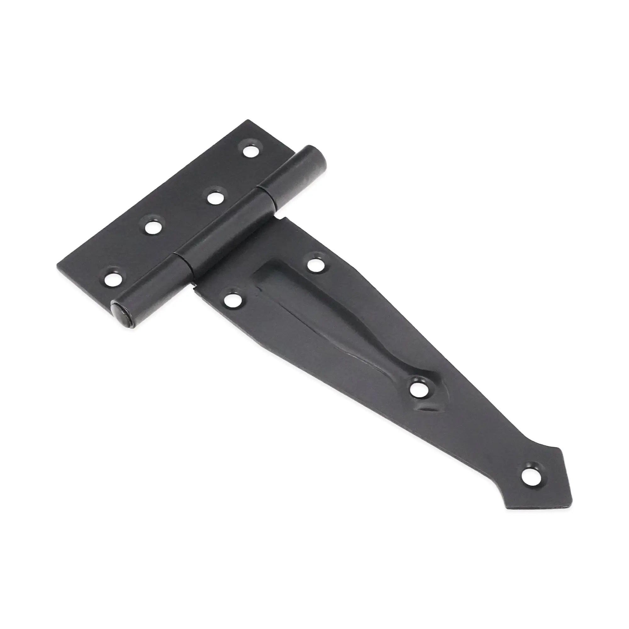 Decorative 6" Hinge Black Spira