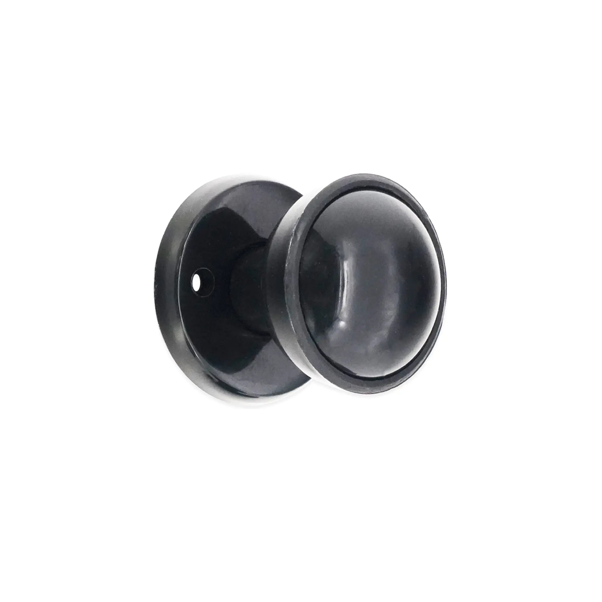 Plastic Rim / Mortice Knob Black Spira