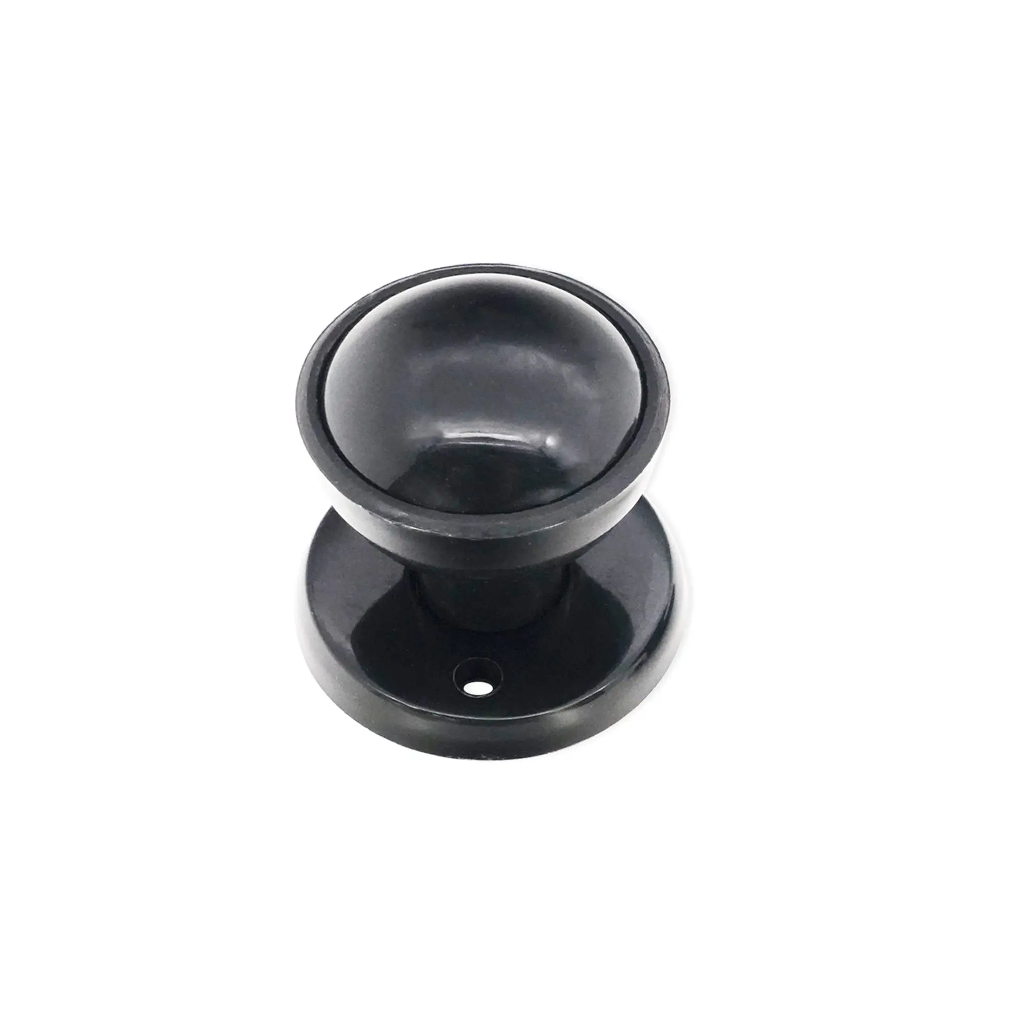Plastic Rim / Mortice Knob Black Spira