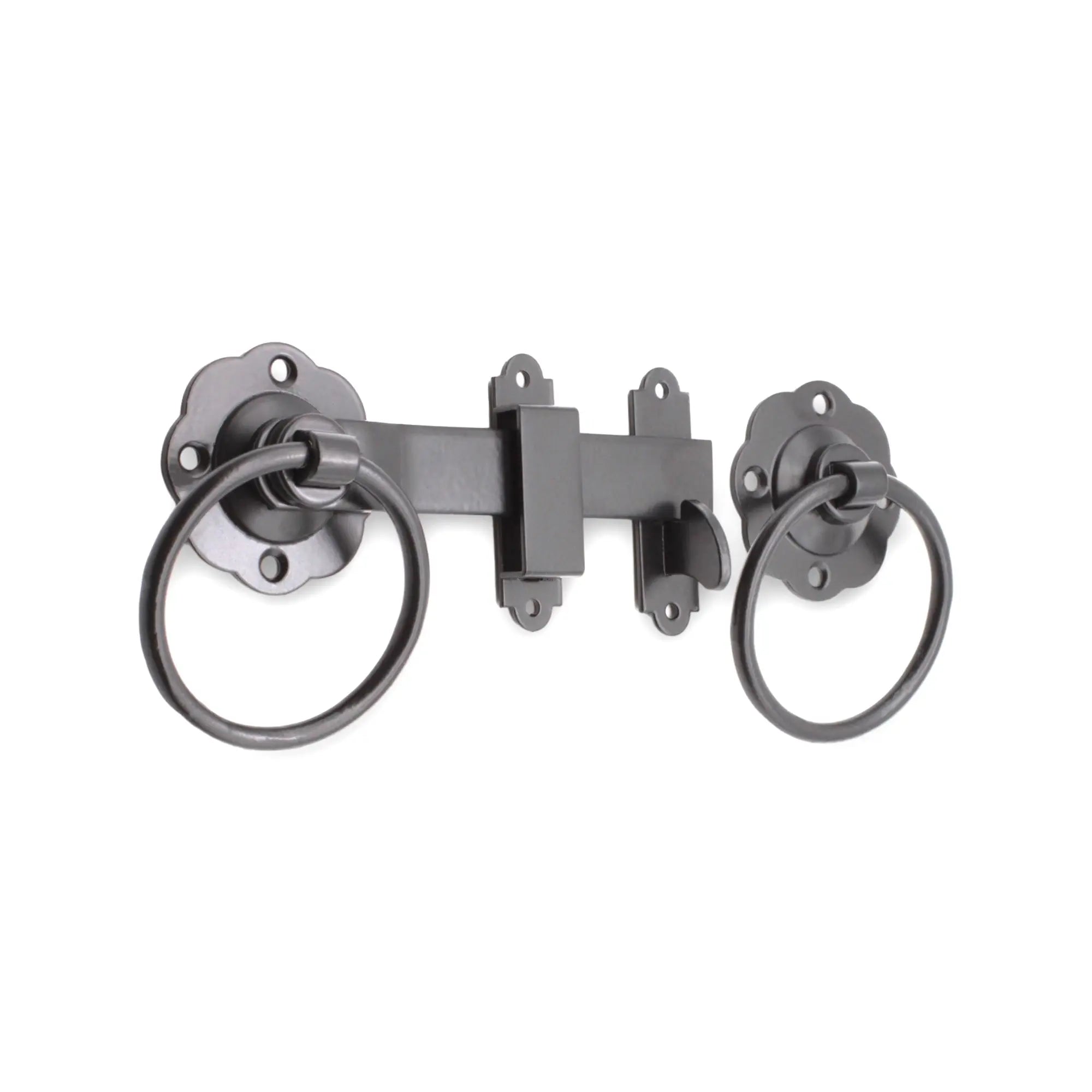 Ring Gate Latch - Plain Black Spira