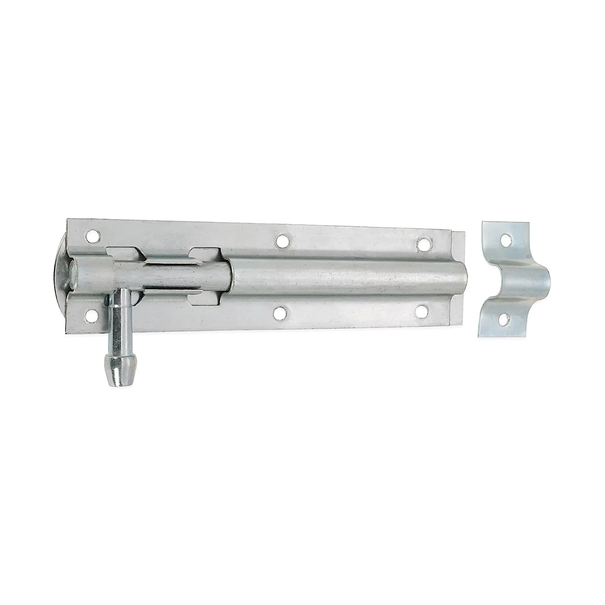 Iron Barrel Bolt - Straight 6" Zinc Spira