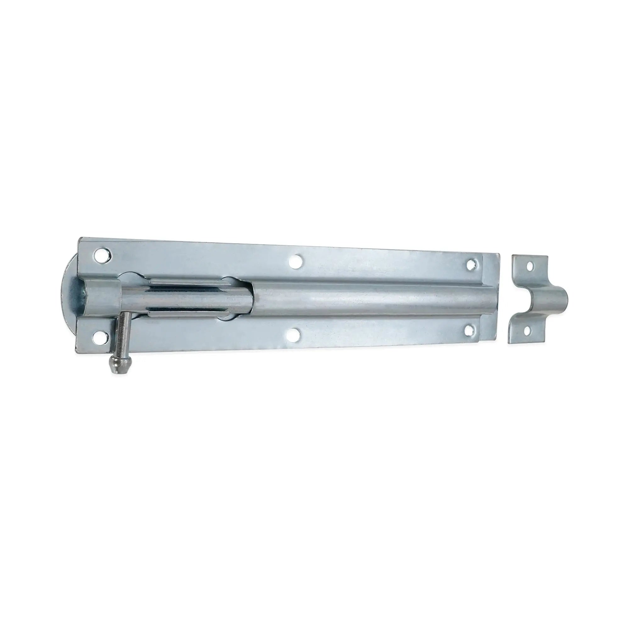 Iron Barrel Bolt - Straight 8" Zinc Spira