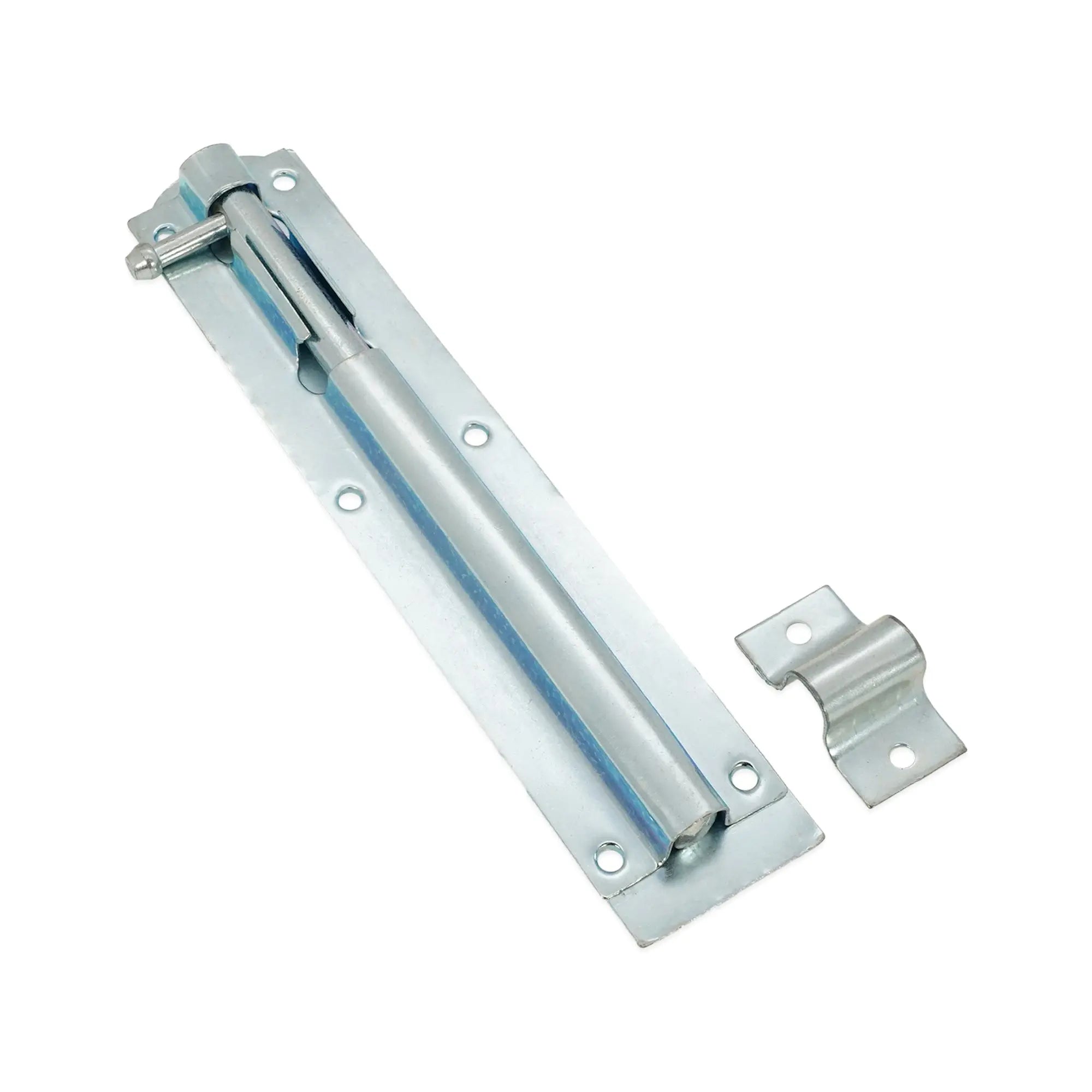 Iron Barrel Bolt - Straight 8" Zinc Spira