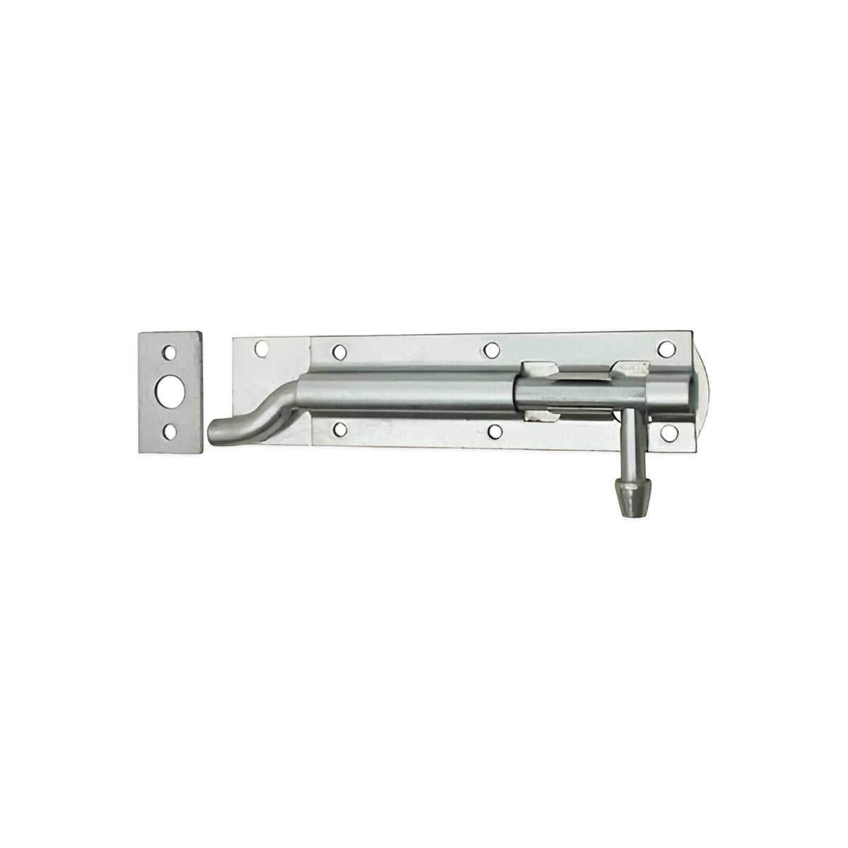 Iron Barrel Bolt - Necked 4" Zinc
