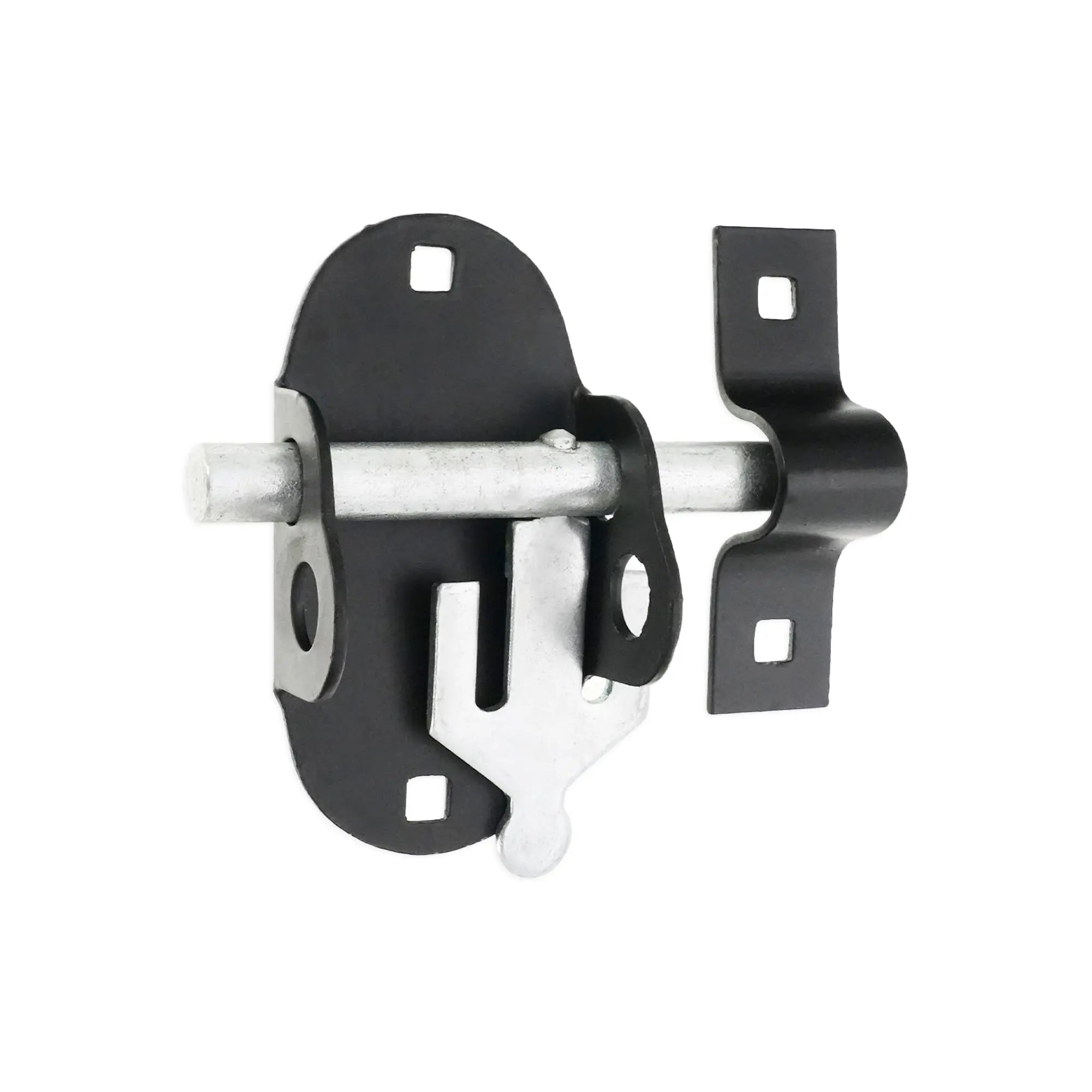 Iron Oval Pad Bolt Black Spira