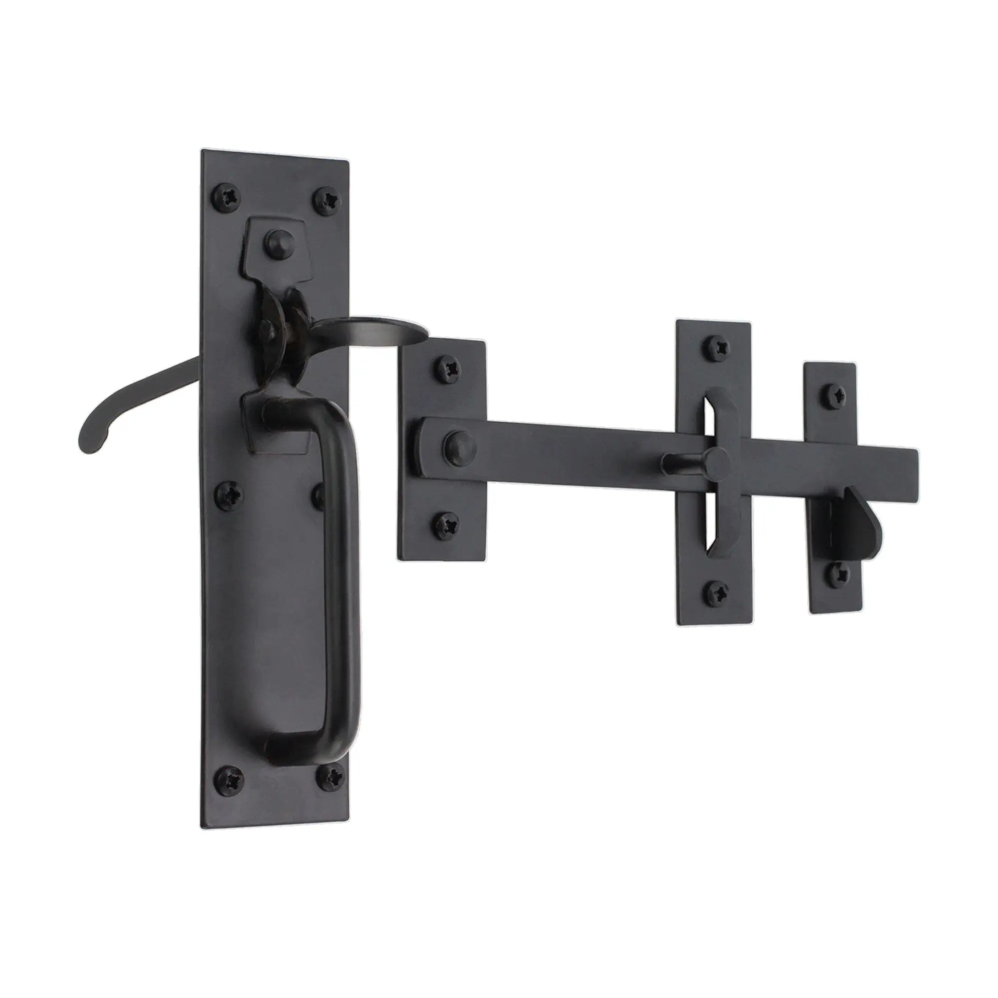 Iron Suffolk Latch Black Spira