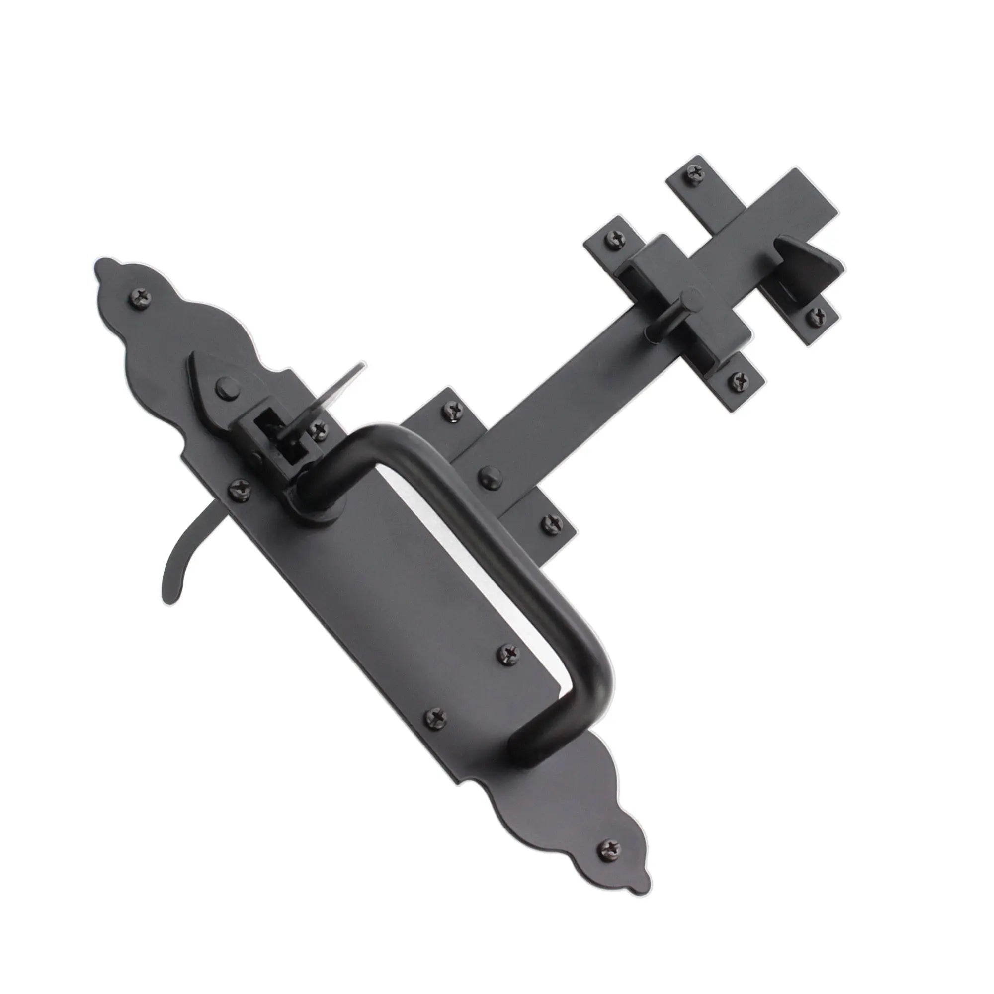 Iron Suffolk Latch - Gothic Black Spira