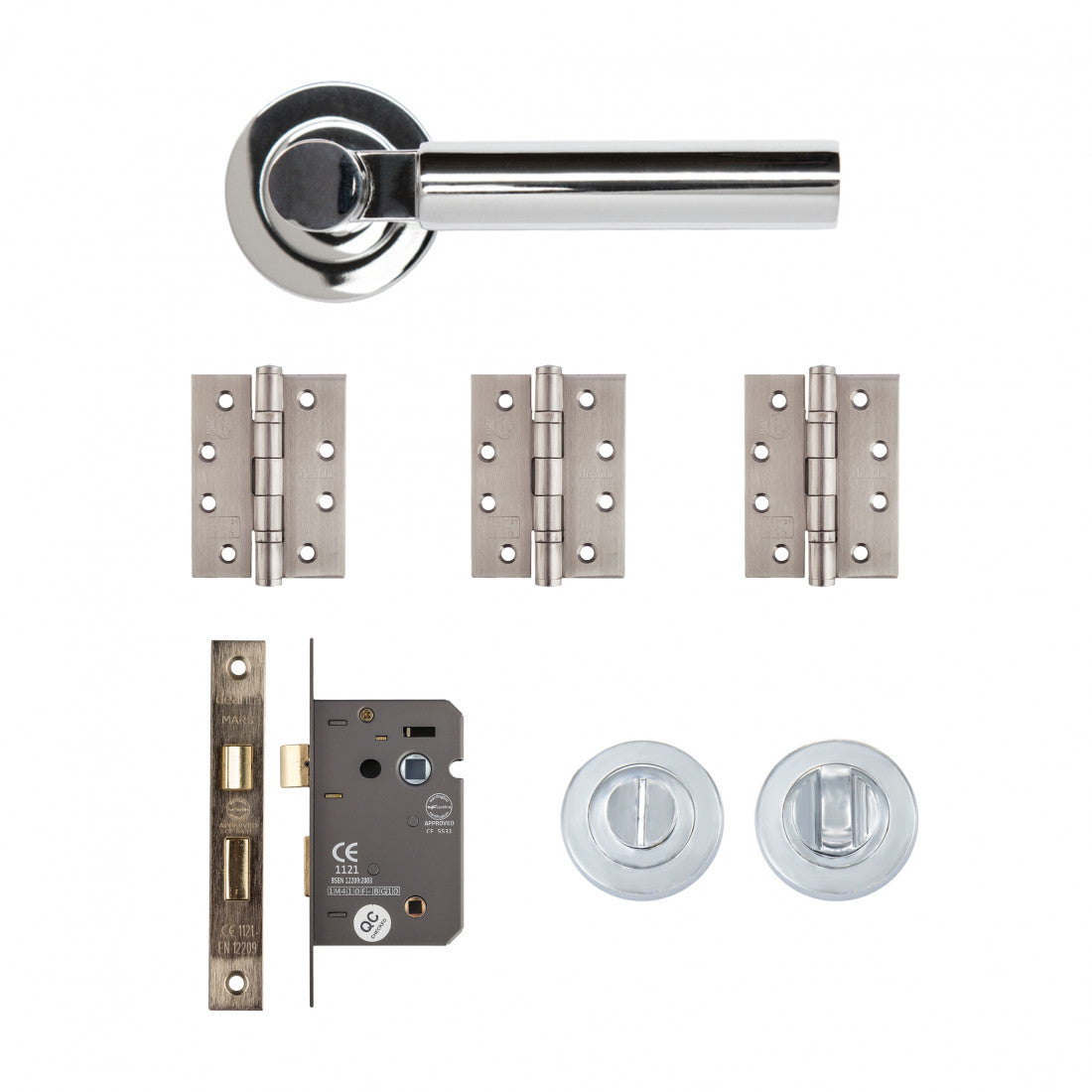 Arcadia Bathroom Kit Polished Chrome Finish