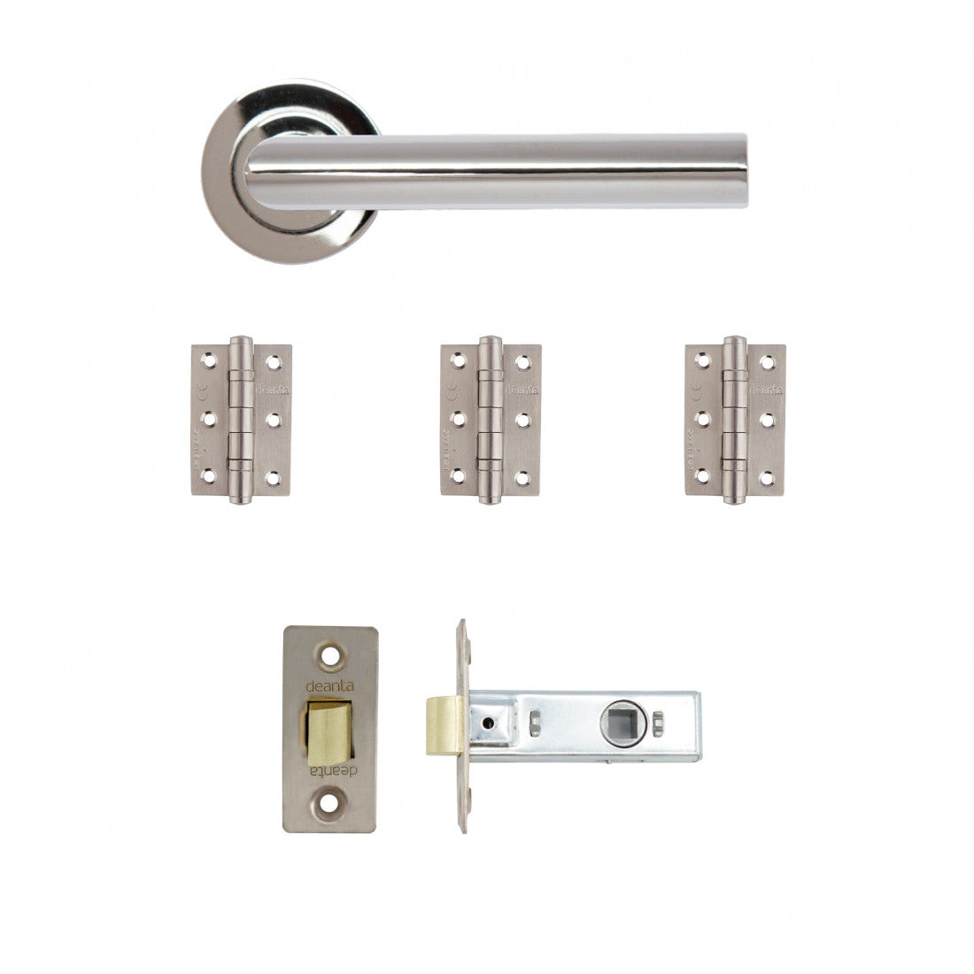 Ares Latch Kit Polished Chrome Finish
