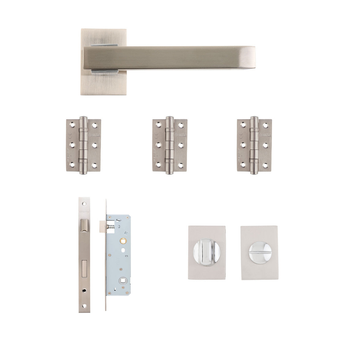 Argo Urban Bathroom Kit Satin Nickel Chrome Finish