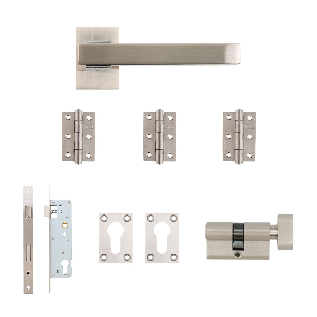Argo Urban Sashlock Kit Satin Nickel Chrome Finish