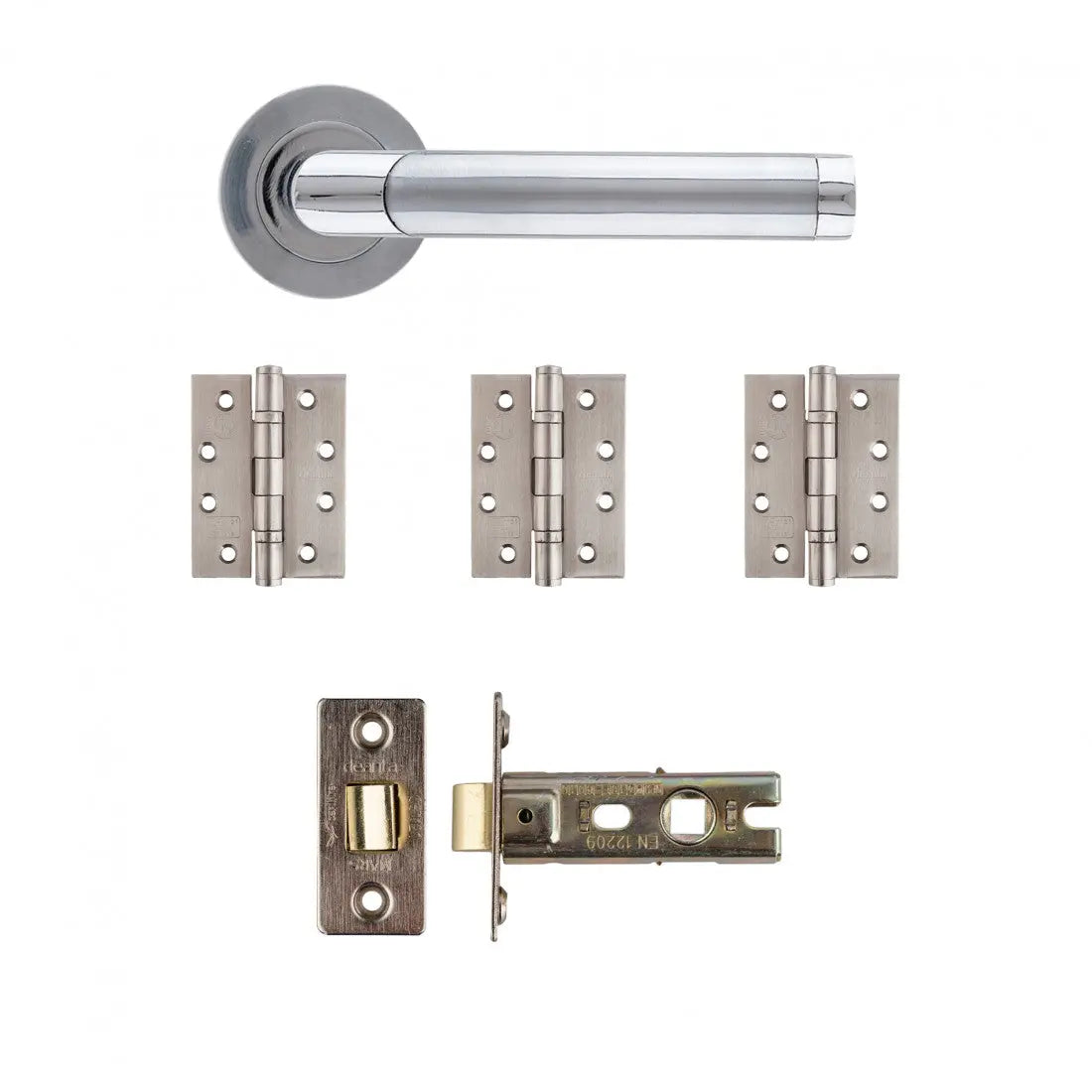 Augustus Latch Kit Matt Polished Chrome Finish