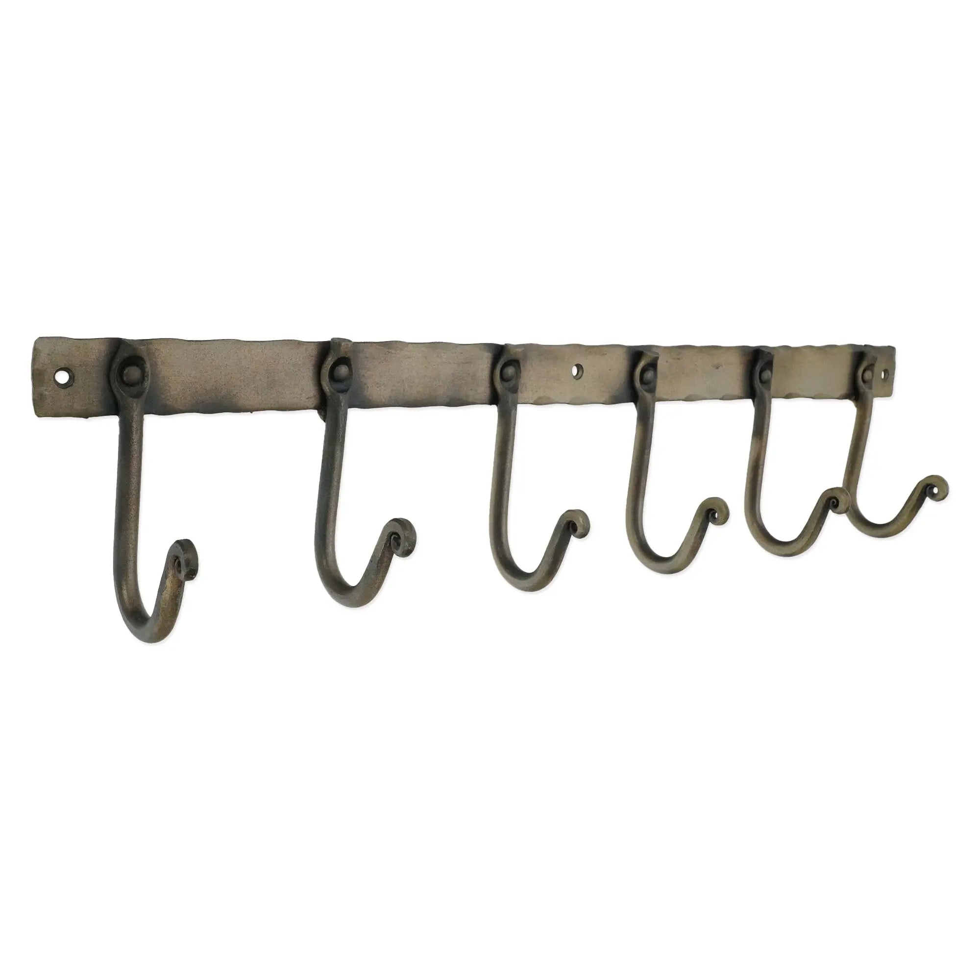 Iron Coat Hook Plain 6 leg - Antique Spira