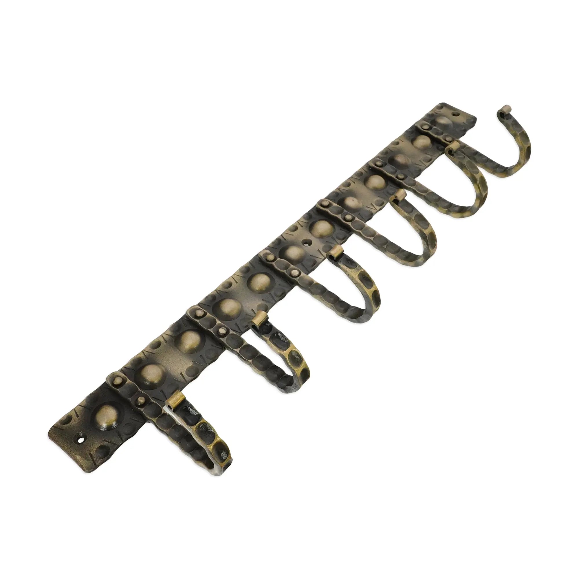 Iron Coat Hook Dotted 6 leg - Antique Spira