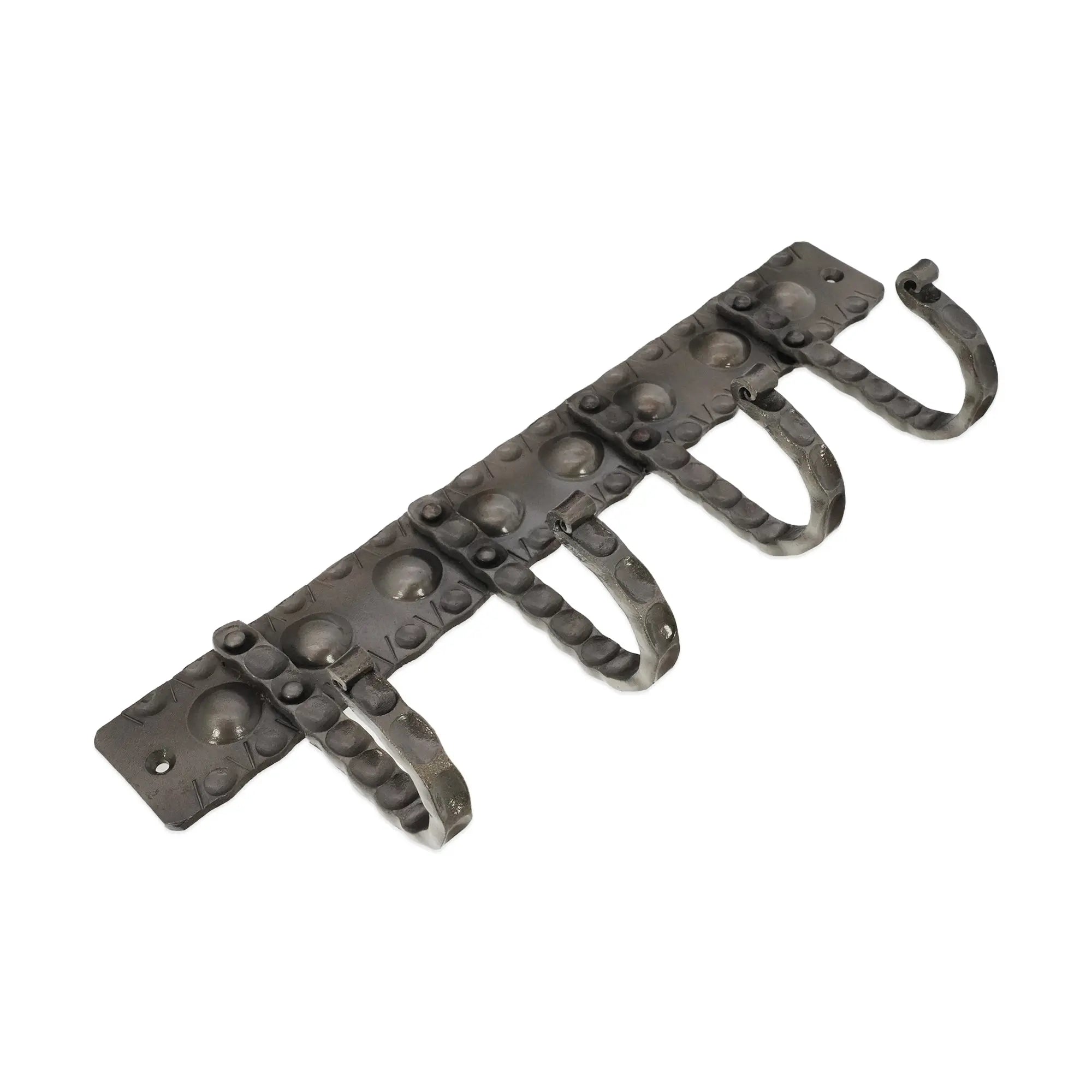 Iron Coat Hook Dotted 4 leg - Pewter Spira