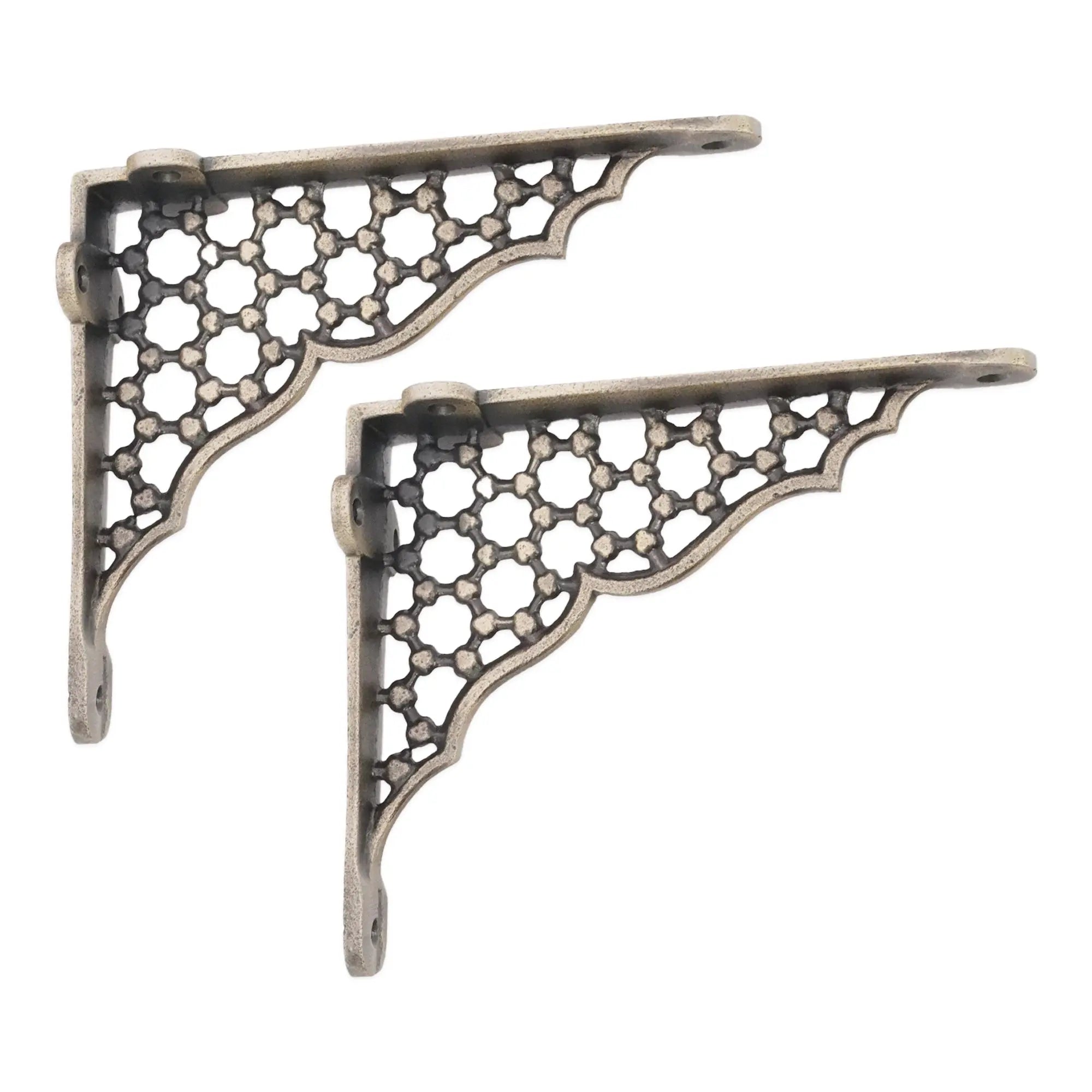 Honeycomb Shelf Bracket Matt Antique (Sold in Pairs) Spira