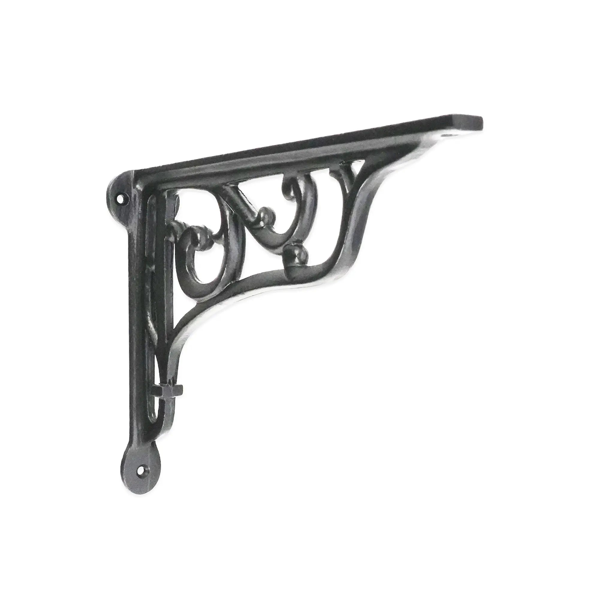 Edwardian Scroll Shelf Bracket Black (Sold in Pairs) Spira