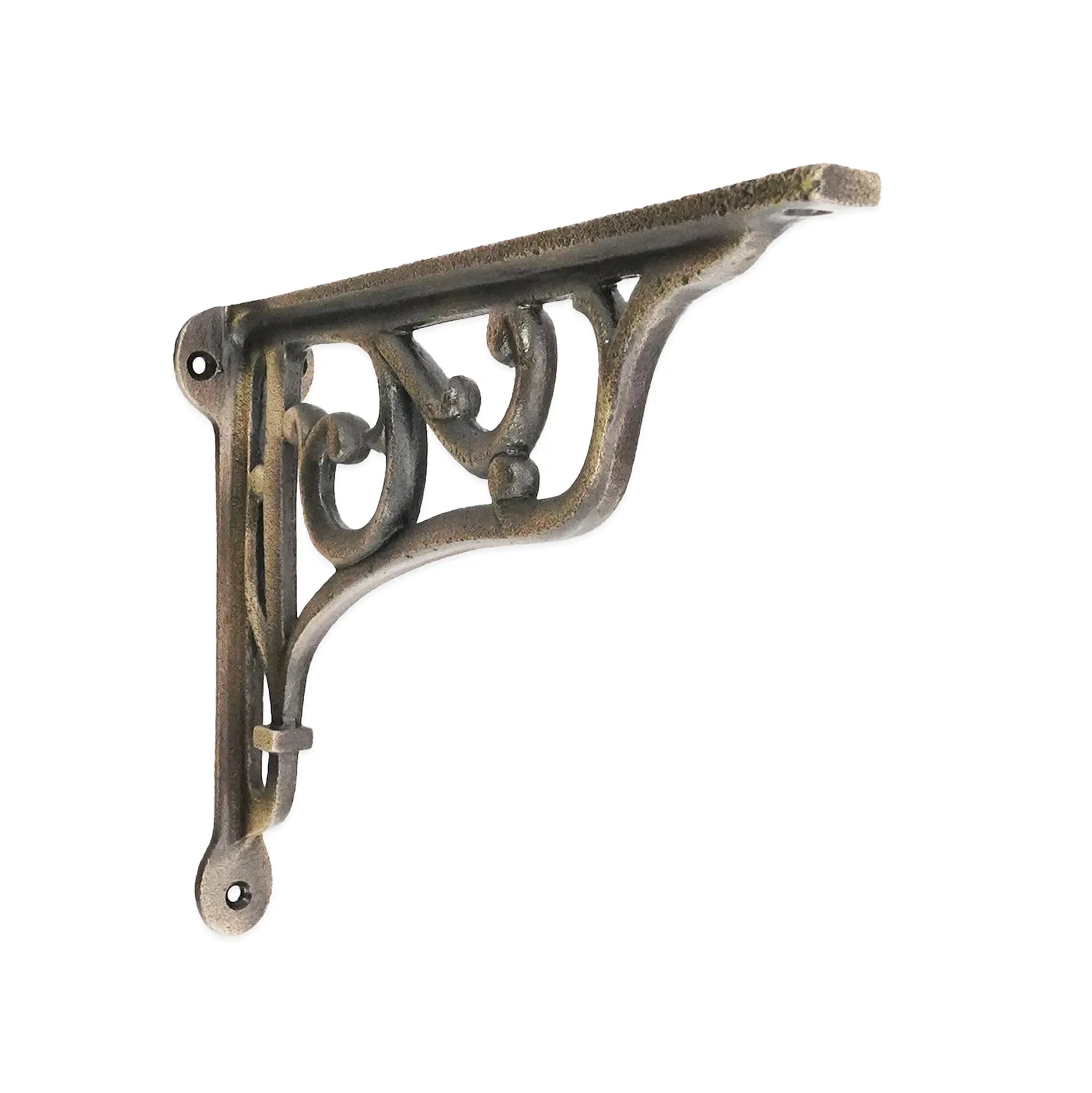 Edwardian Scroll Shelf Bracket Matt Antique (Sold in Pairs) Spira